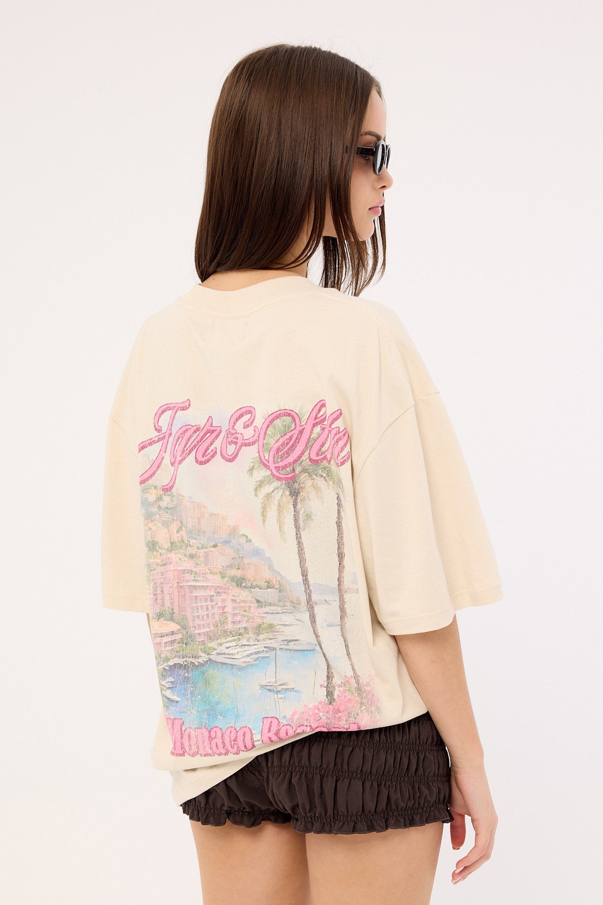 Jgr & Stn Holiday Oversized T-Shirt White