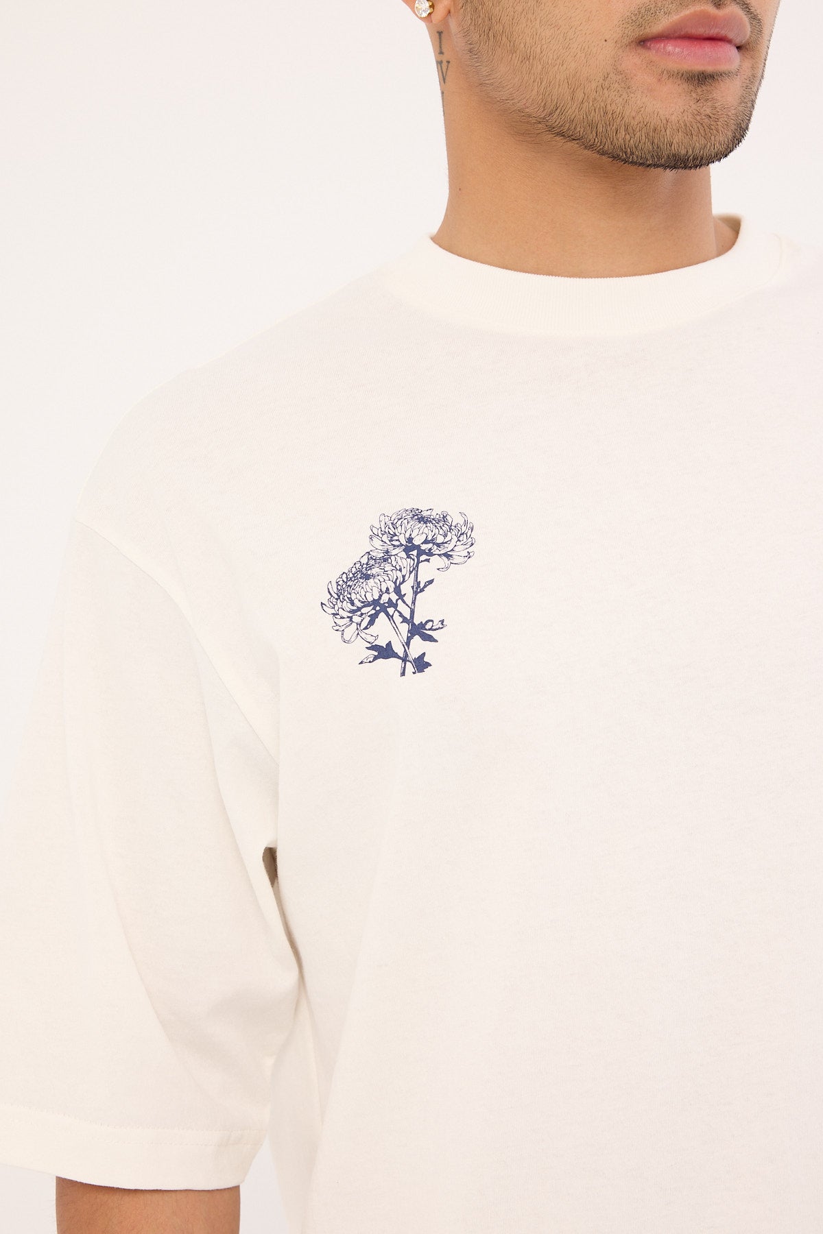 Open Archive Flora Organic Boxy Tee Off White