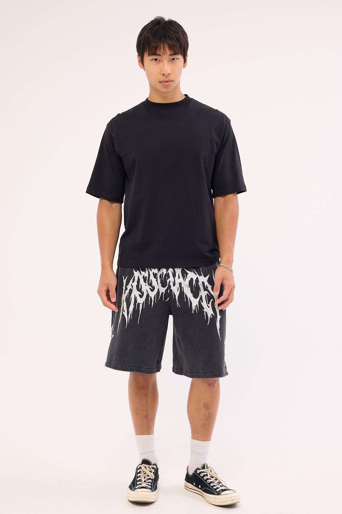 Kiss Chacey Cagey Loopbk Basketball Short Mineral Black