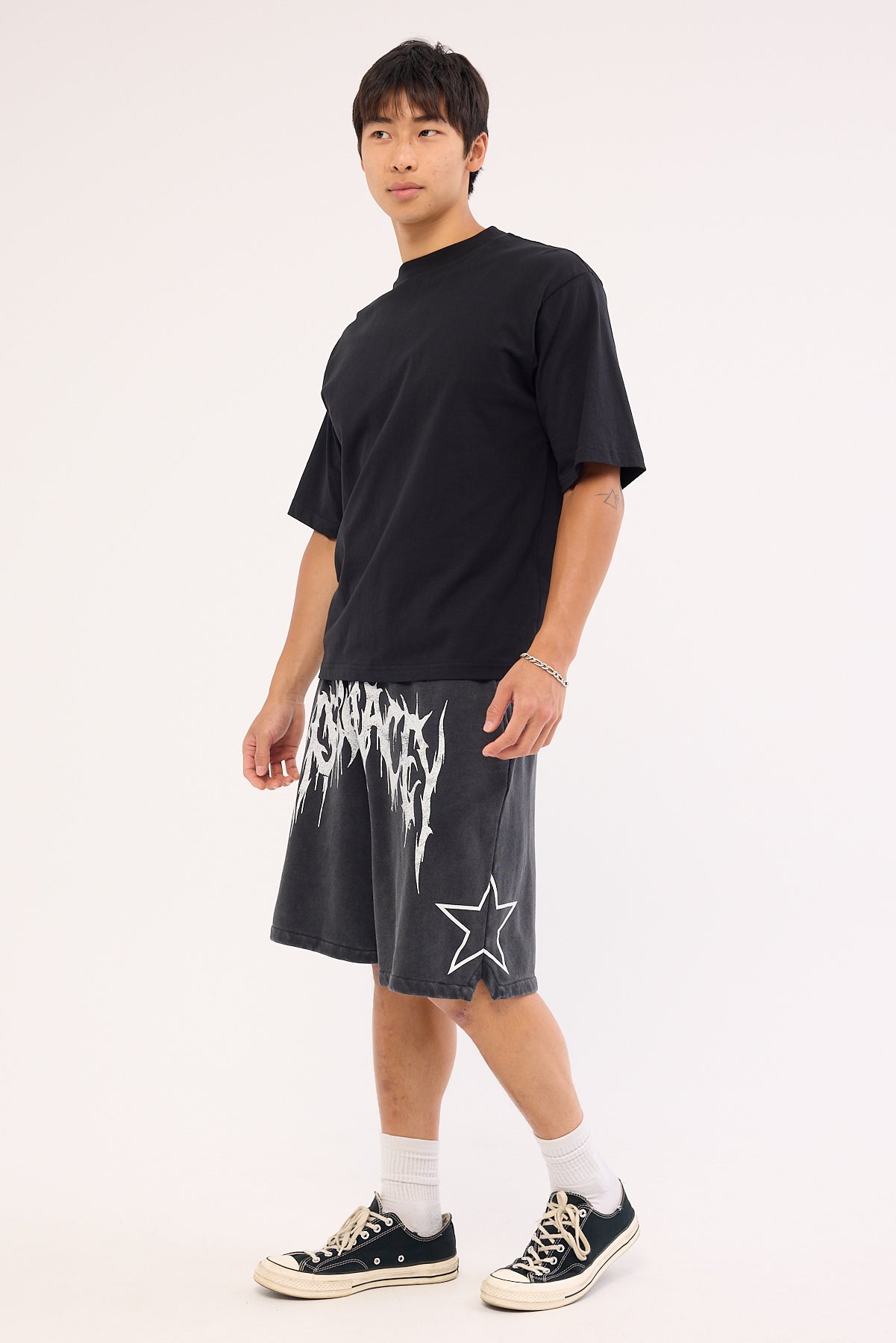 Kiss Chacey Cagey Loopbk Basketball Short Mineral Black