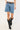 One Teaspoon Jacksons Mid Waist Wide Leg Denim Shorts Hoodlum Blue