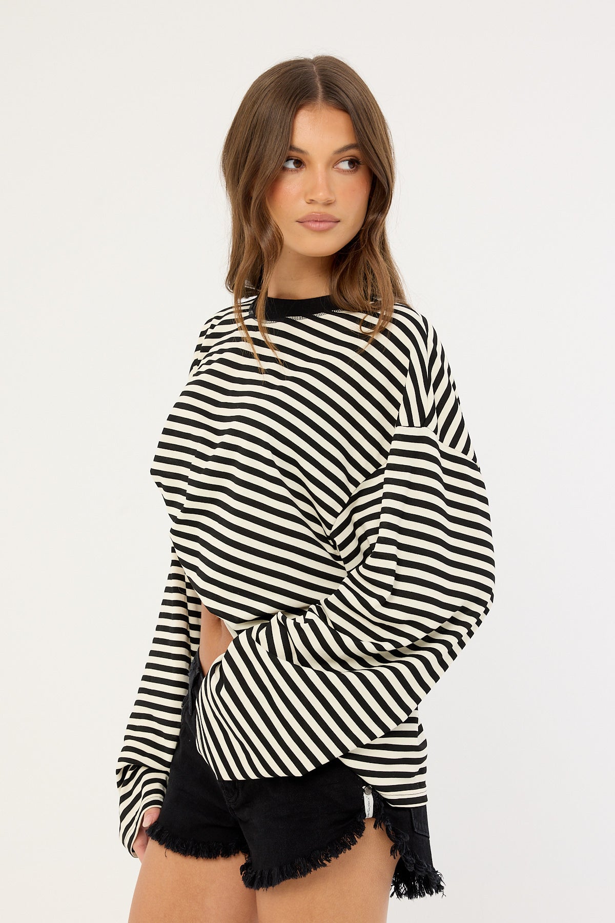 One Teaspoon Dukes Low Waist Mini Denim Shorts Double Black