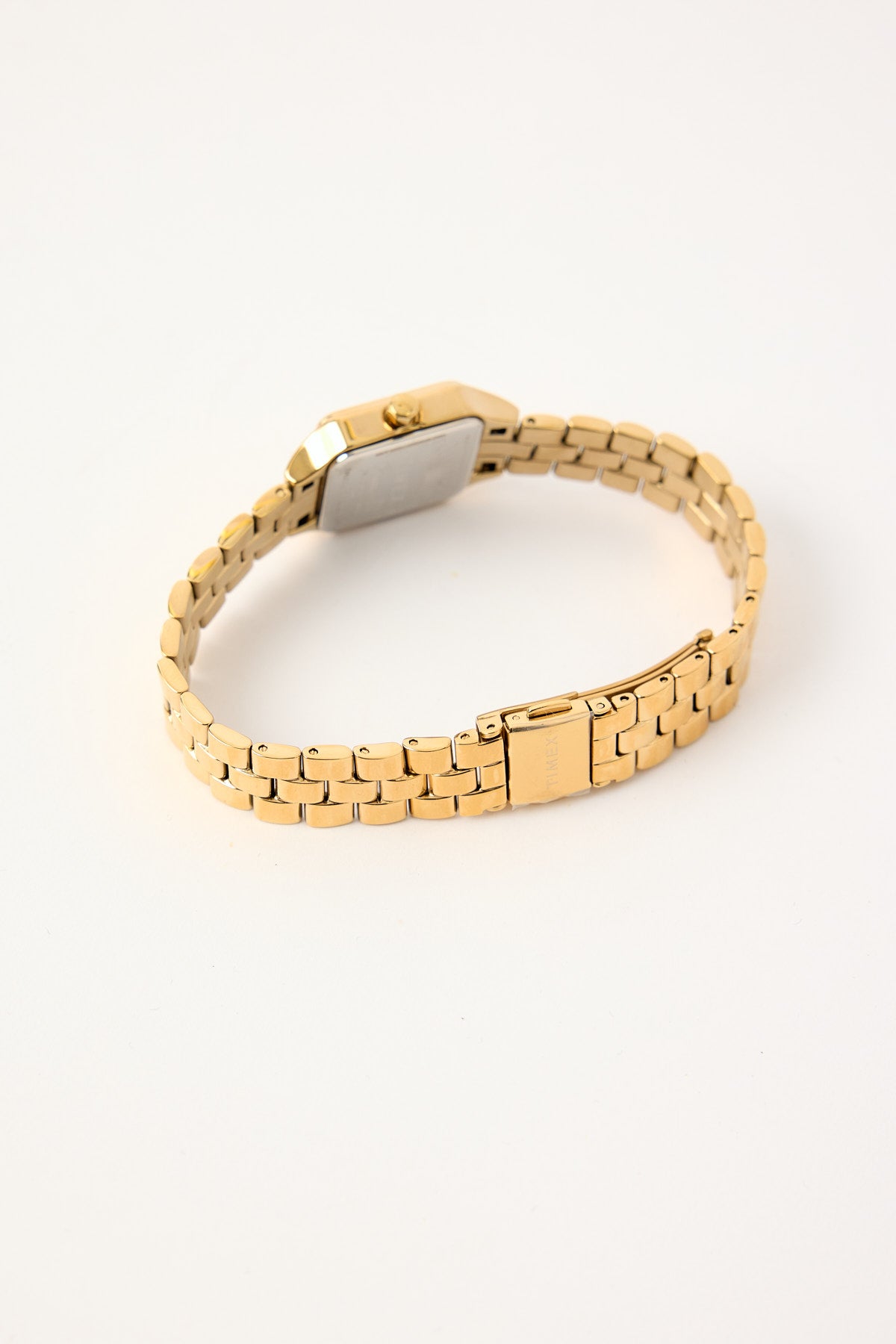 Timex Originals Legacy Addison Square White Dial Gold Tone Case &amp; B Gold