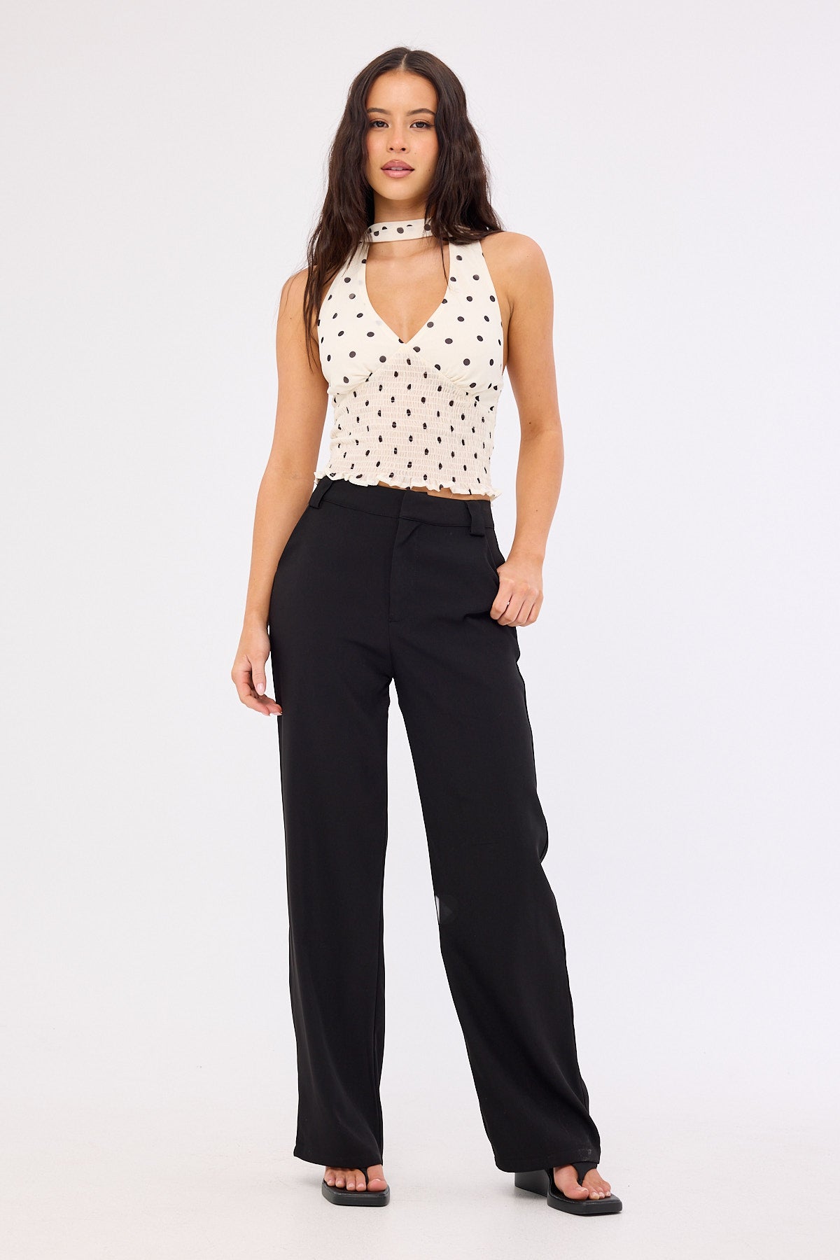 Perfect Stranger Fay Petite High Rise Recycled Pant Black