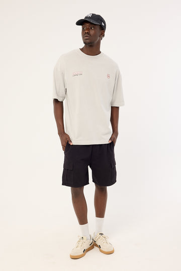Common Need Jungle Relaxed Cargo Short Black