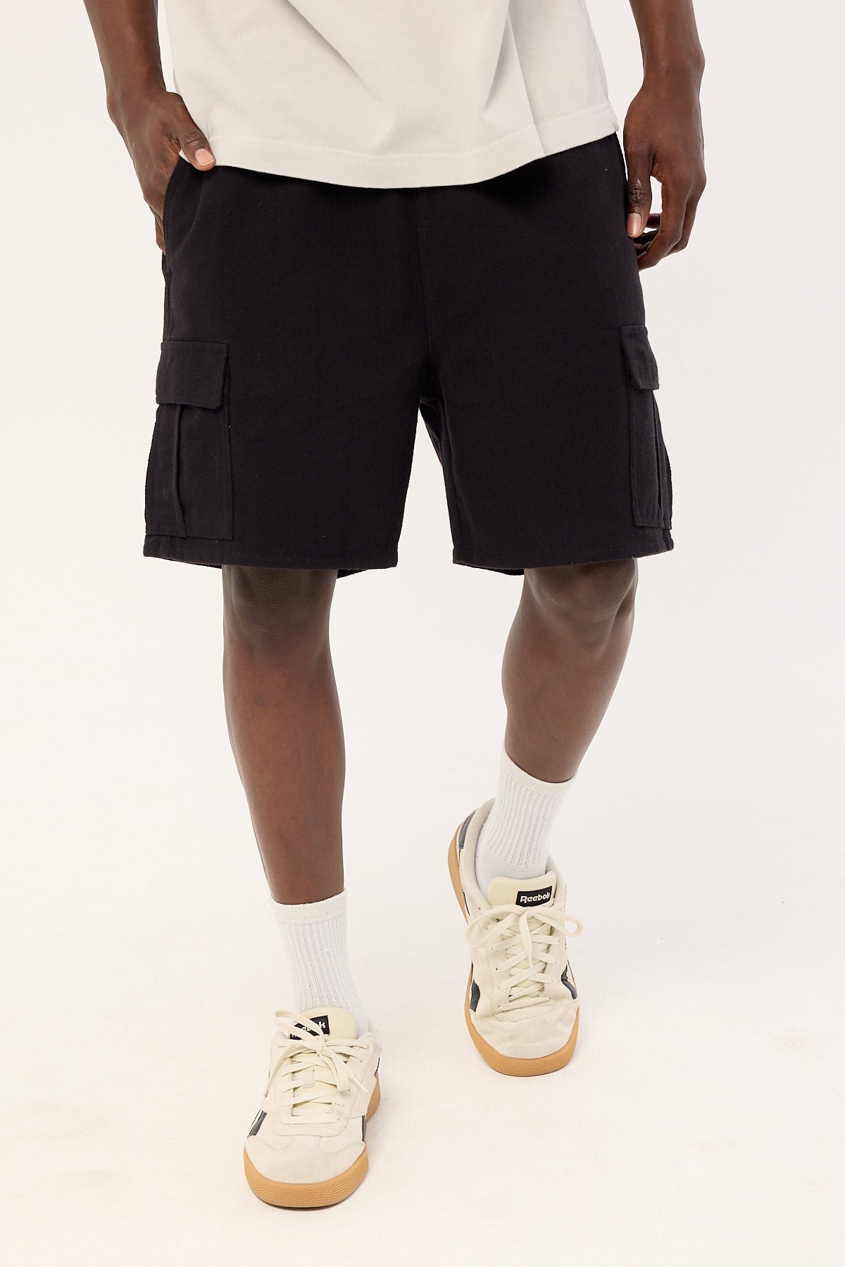 Common Need Jungle Relaxed Cargo Short Black