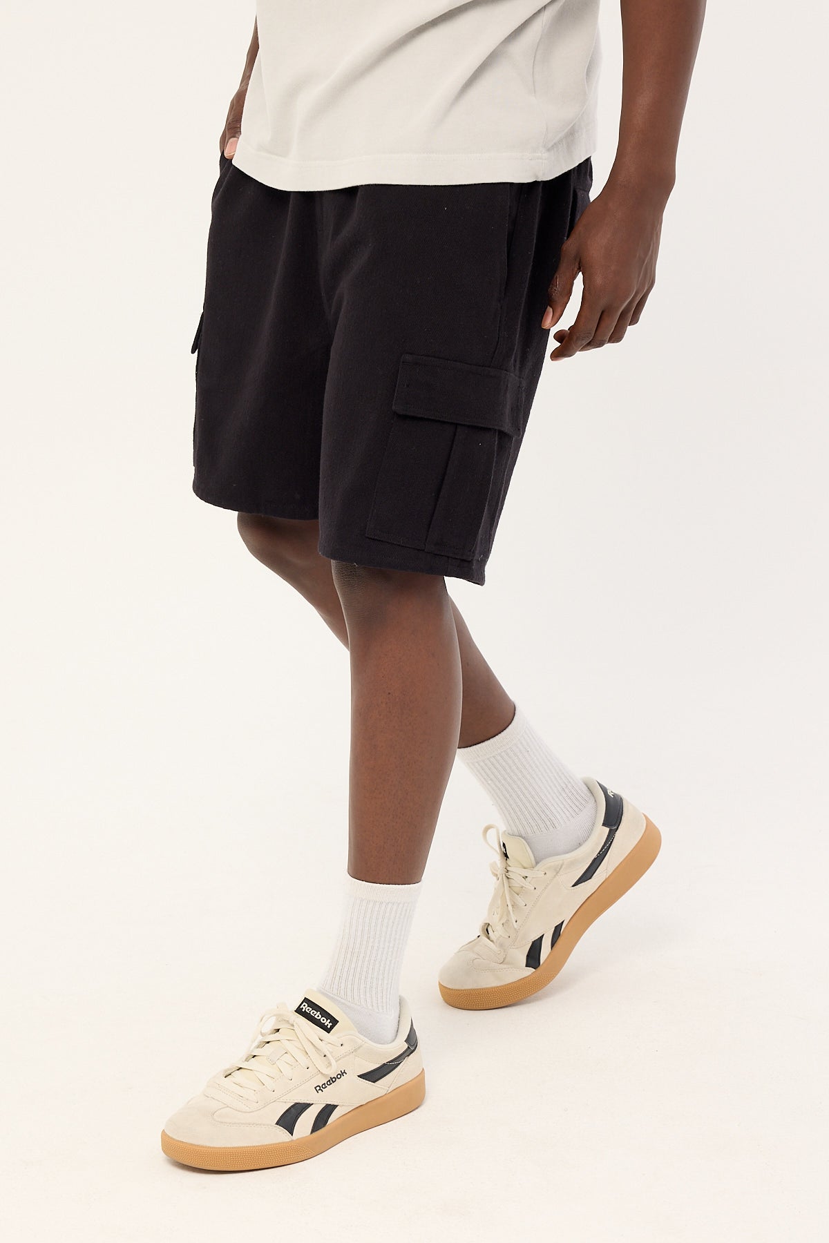Common Need Jungle Relaxed Cargo Short Black