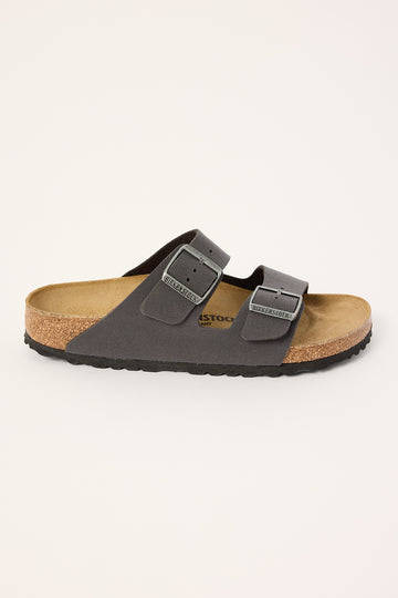 Birkenstock Womens Arizona BirkiBuc Narrow Velvet Grey