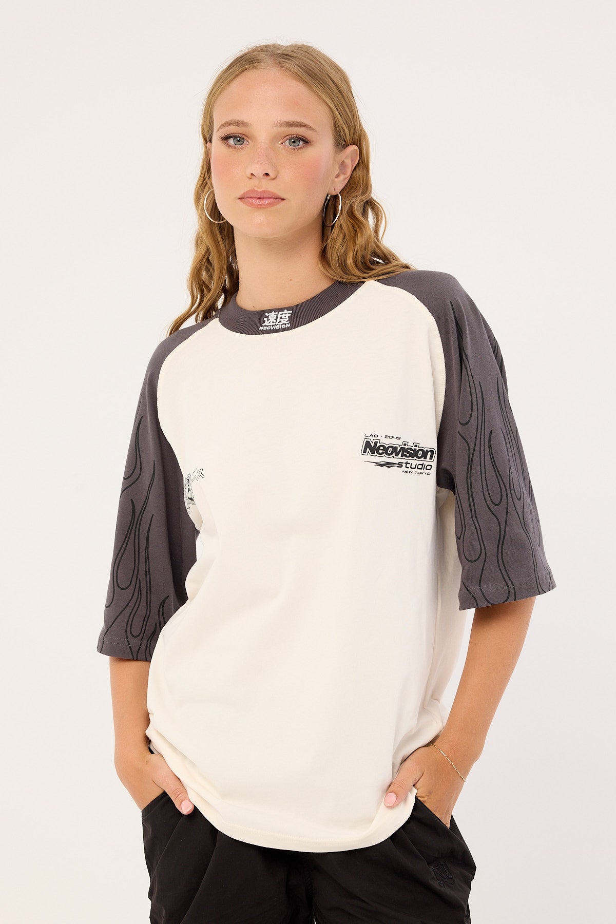 Neovision Inferno Raglan Street Super Heavy Tee Off White