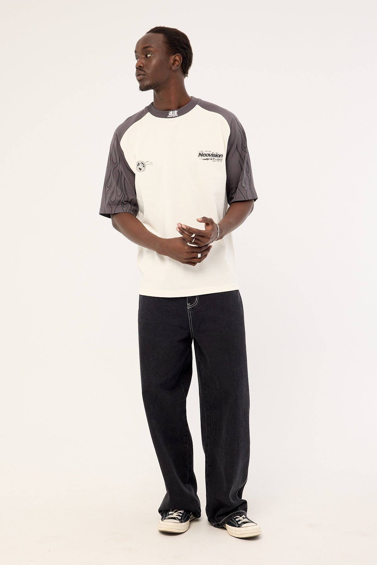 Neovision Inferno Raglan Street Super Heavy Tee Off White
