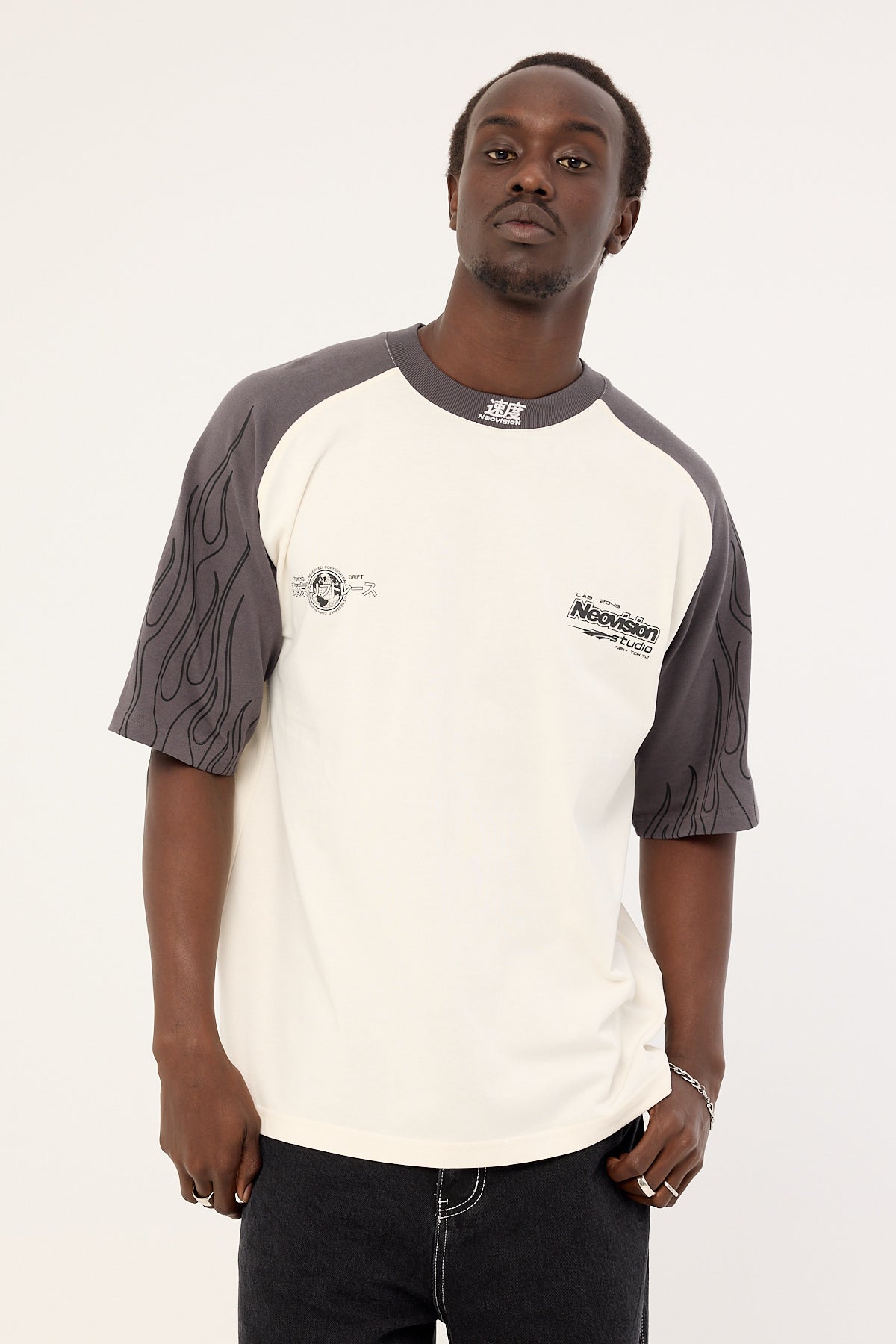 Neovision Inferno Raglan Street Super Heavy Tee Off White