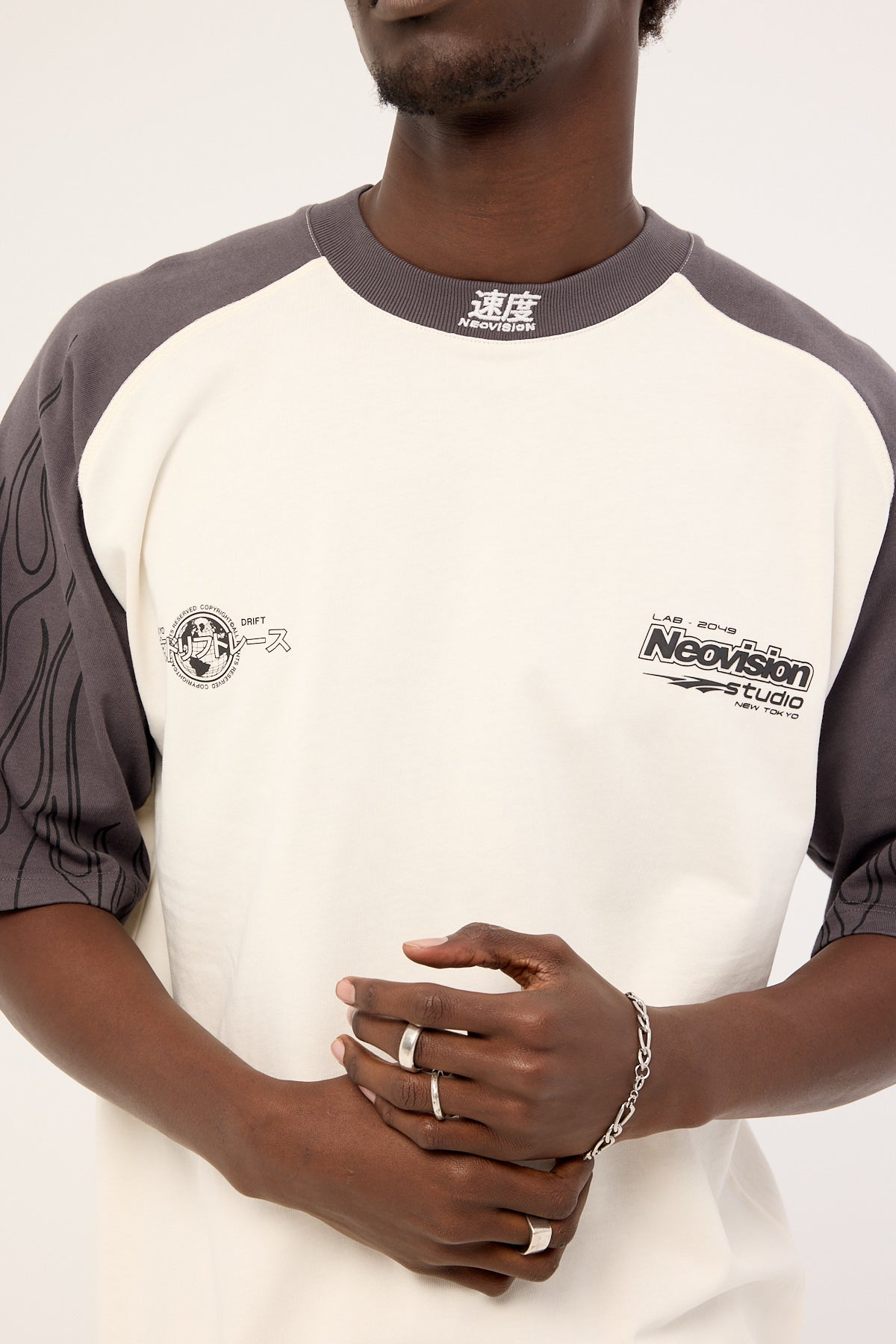 Neovision Inferno Raglan Street Super Heavy Tee Off White