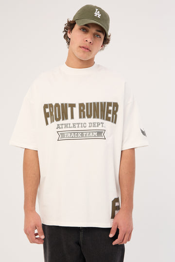 Front Runner Althetic Dept Tee Off White