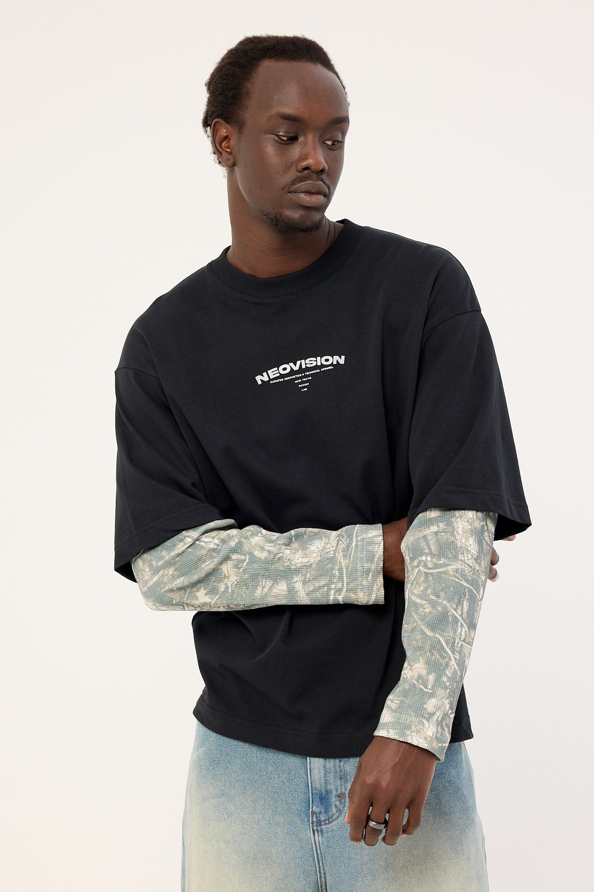 Neovision Warfare Layered Long Sleeve Tee Black/Camo
