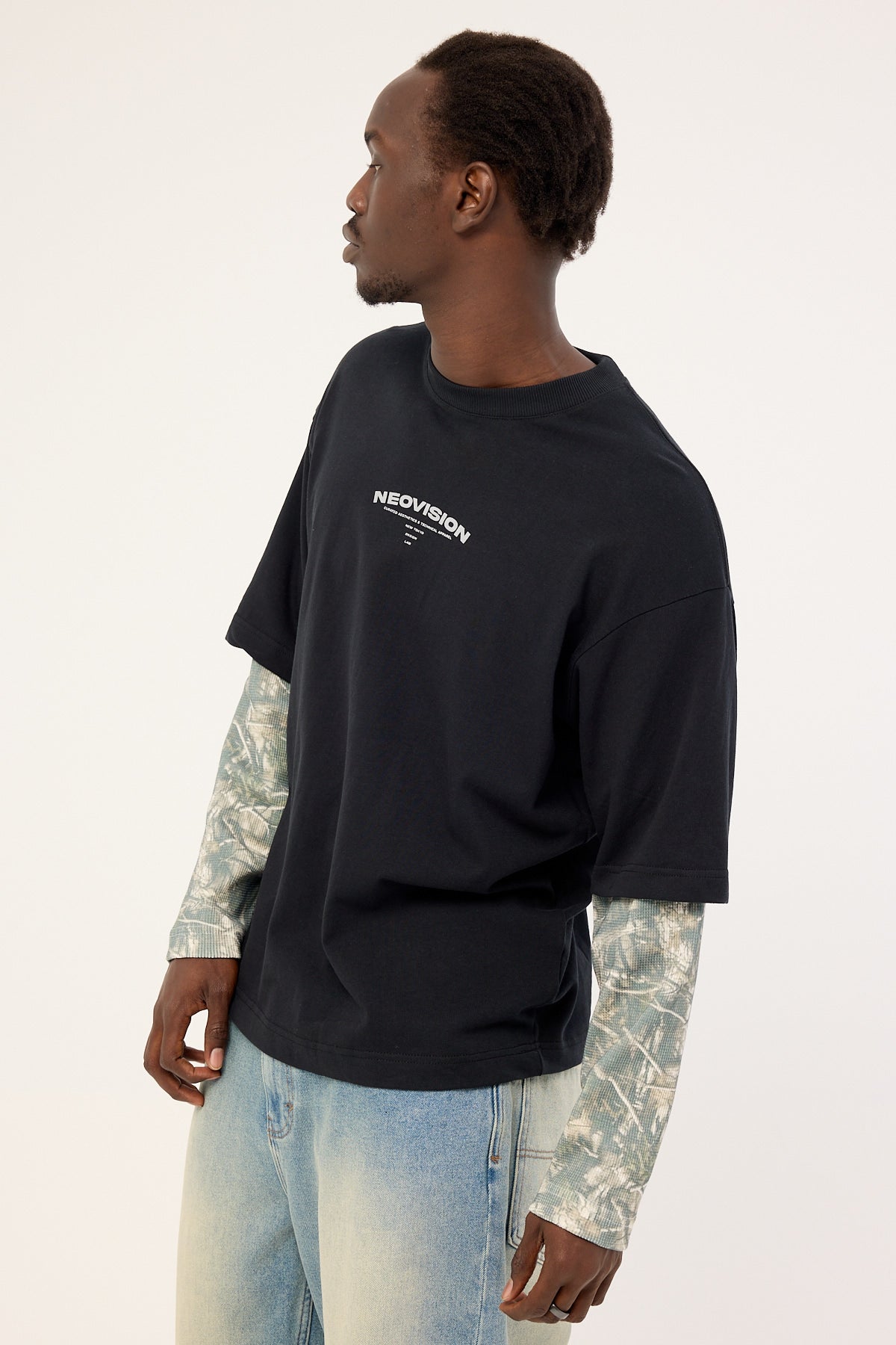 Neovision Warfare Layered Long Sleeve Tee Black/Camo