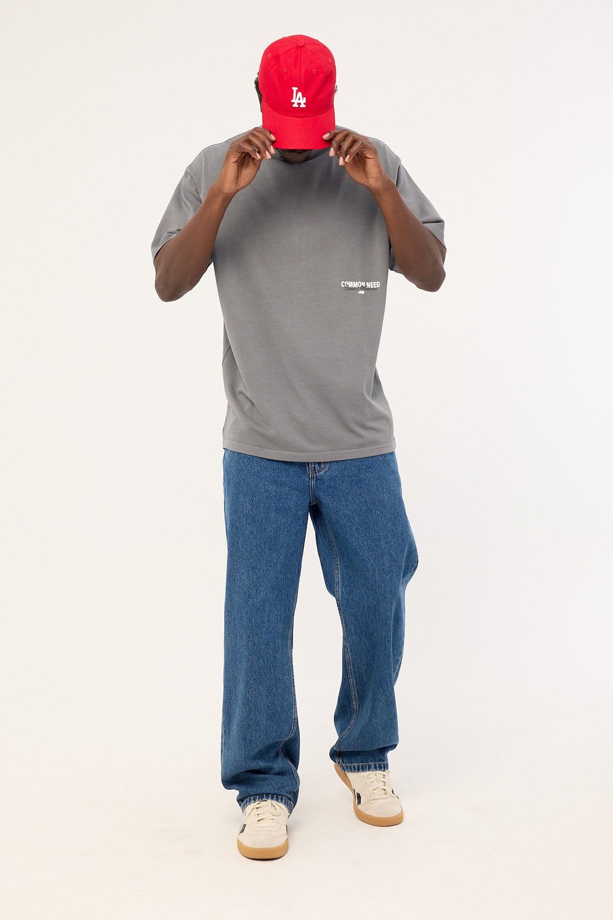 Common Need Toned Heavyweight Boxy Tee Acid Grey