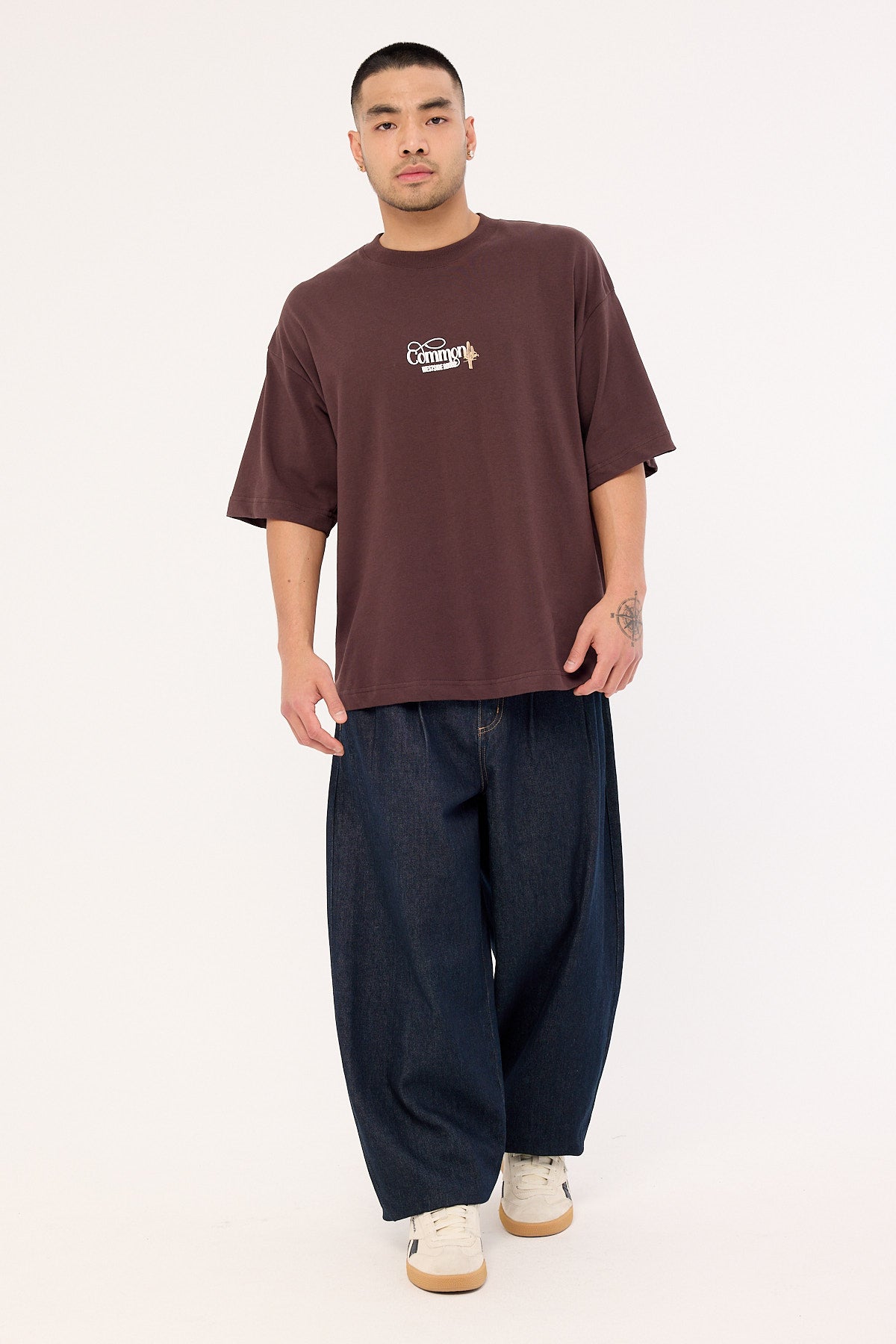 Common Need Outpost Heavyweight Easy Tee Dark Brown
