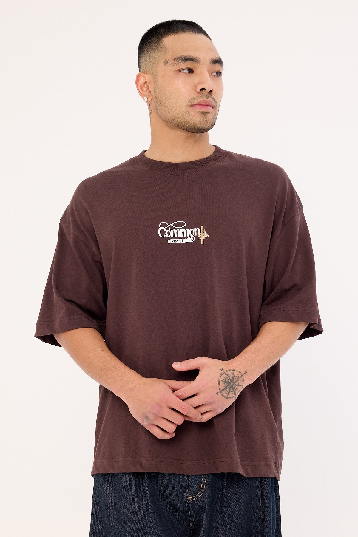 Common Need Outpost Heavyweight Easy Tee Dark Brown