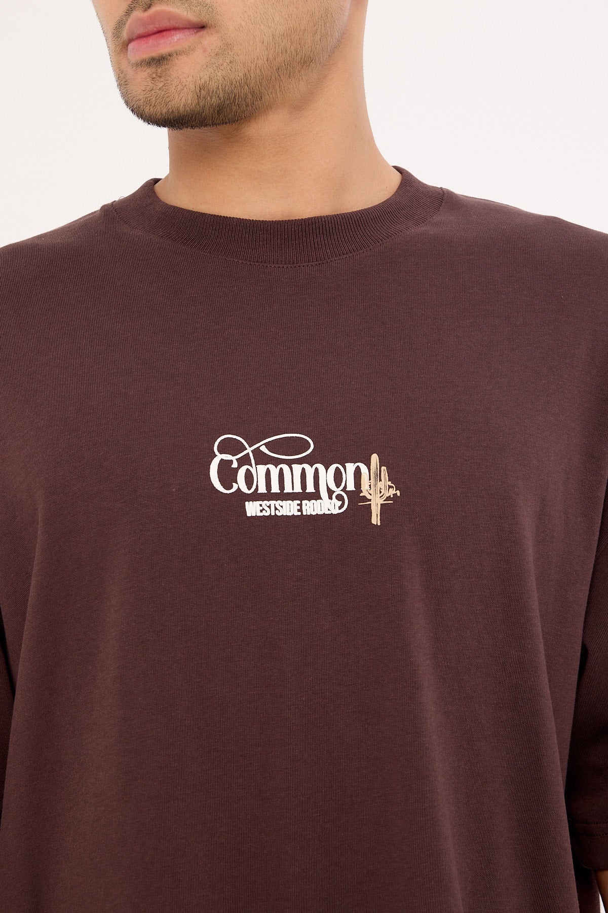 Common Need Outpost Heavyweight Easy Tee Dark Brown