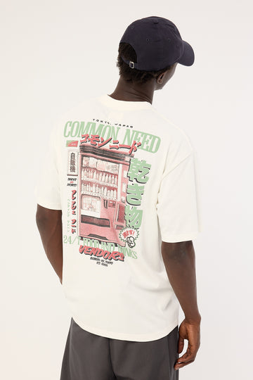 Common Need Vendor Heavyweight Boxy Tee White