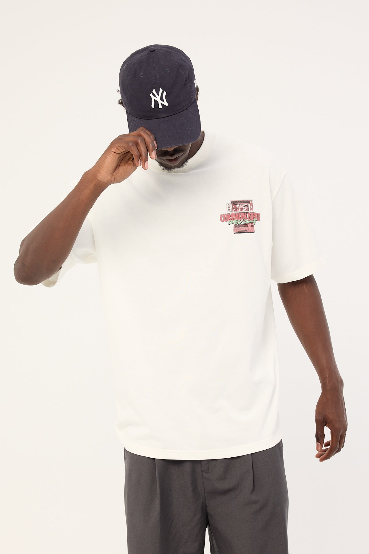 Common Need Vendor Heavyweight Boxy Tee White
