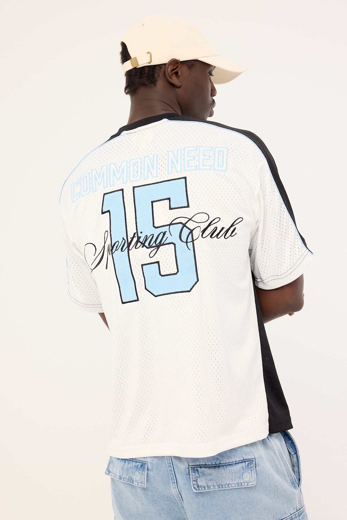 Common Need Timeout V Neck Jersey Black/Grey