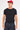 Common Need Ascot Tight Ribbed Cotton Tee Black