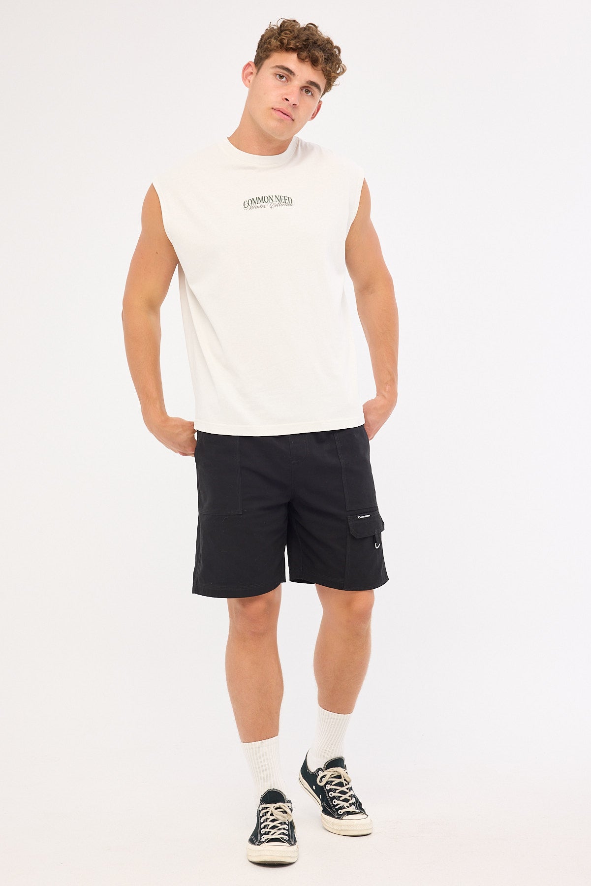 Common Need Enroll Muscle Tank Washed Grey Fog