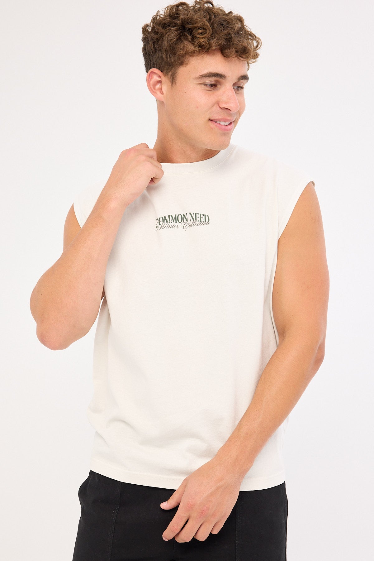 Common Need Enroll Muscle Tank Washed Grey Fog