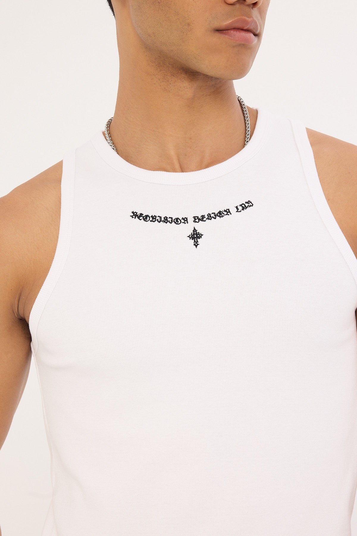 Neovision Tomb Restricted Singlet Tank White