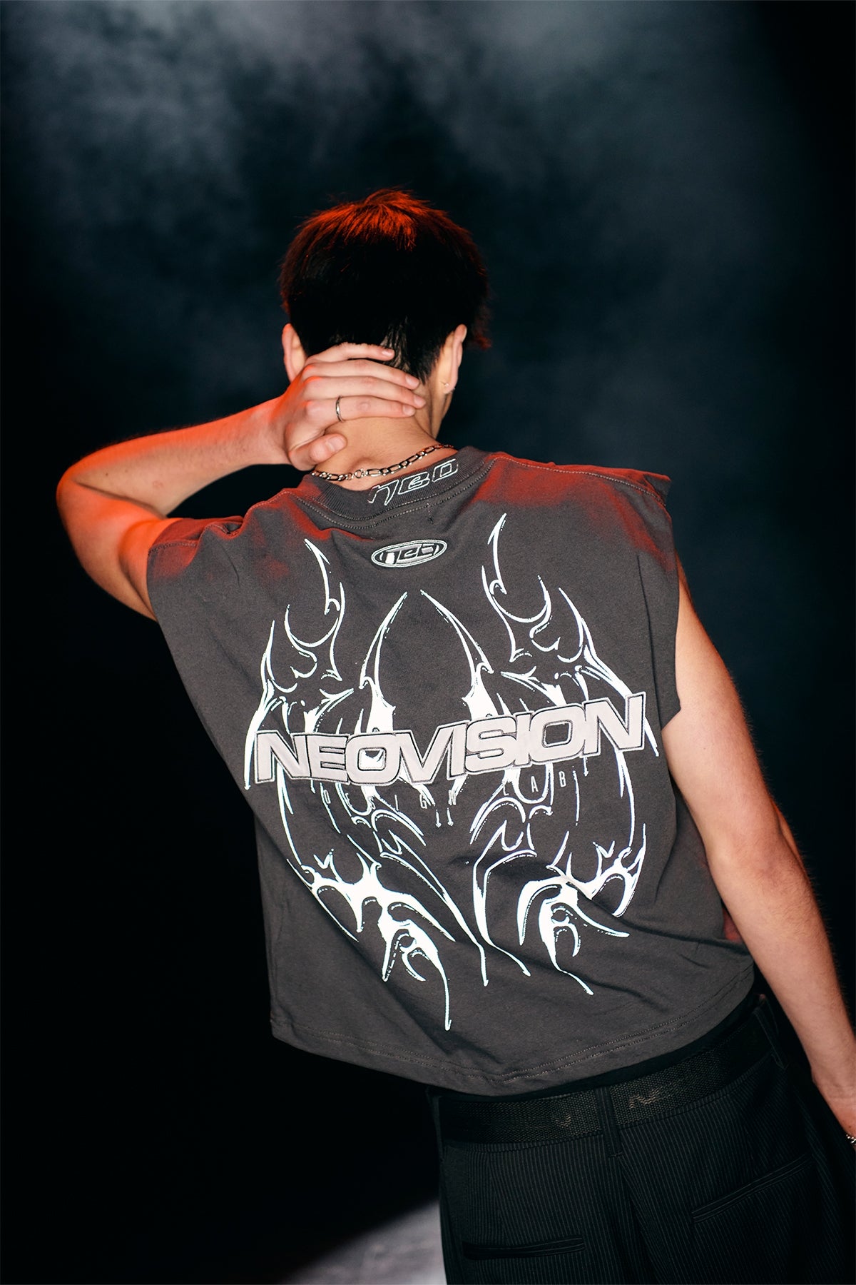 Neovision Arkos Cropped Muscle Tank Asphalt