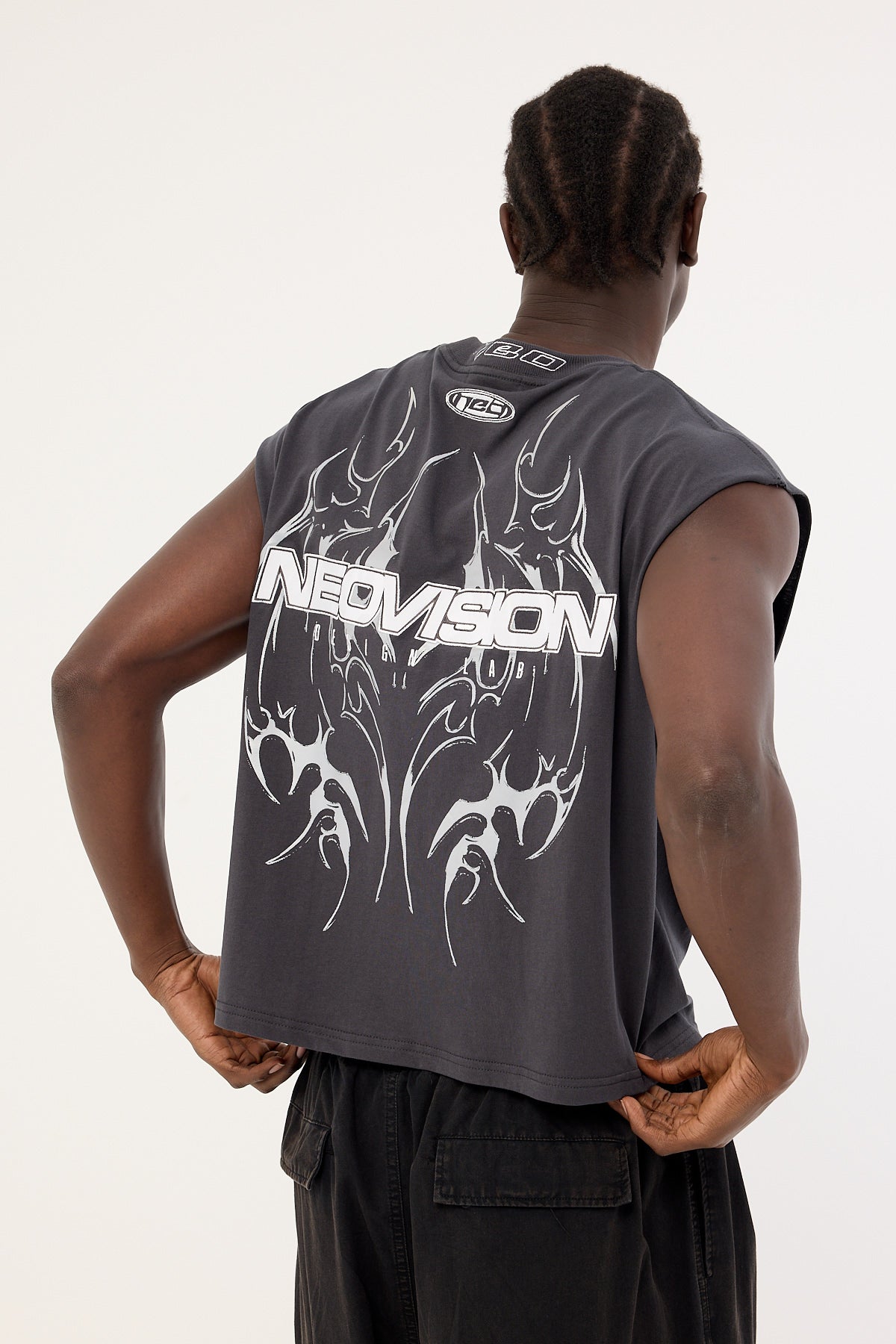 Neovision Arkos Cropped Muscle Tank Asphalt