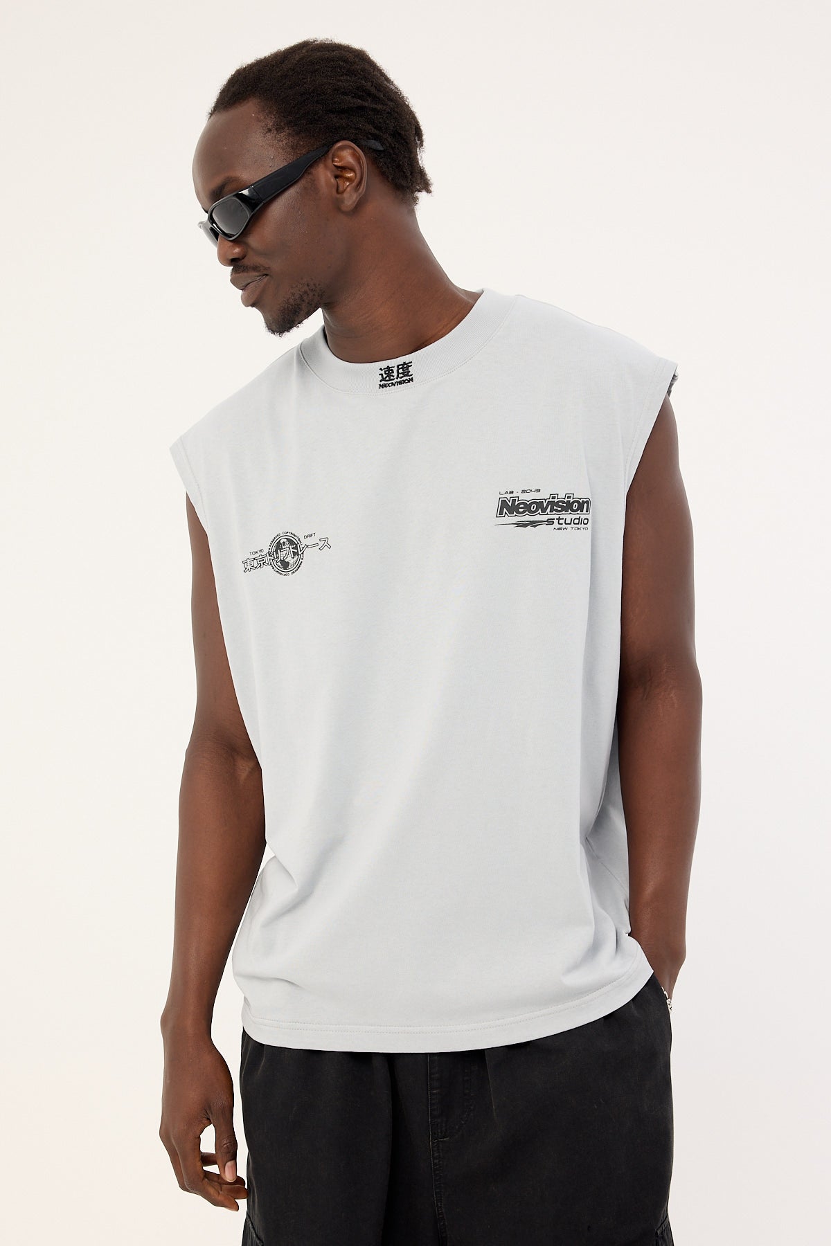 Neovision Inferno Muscle Tank Ice Grey