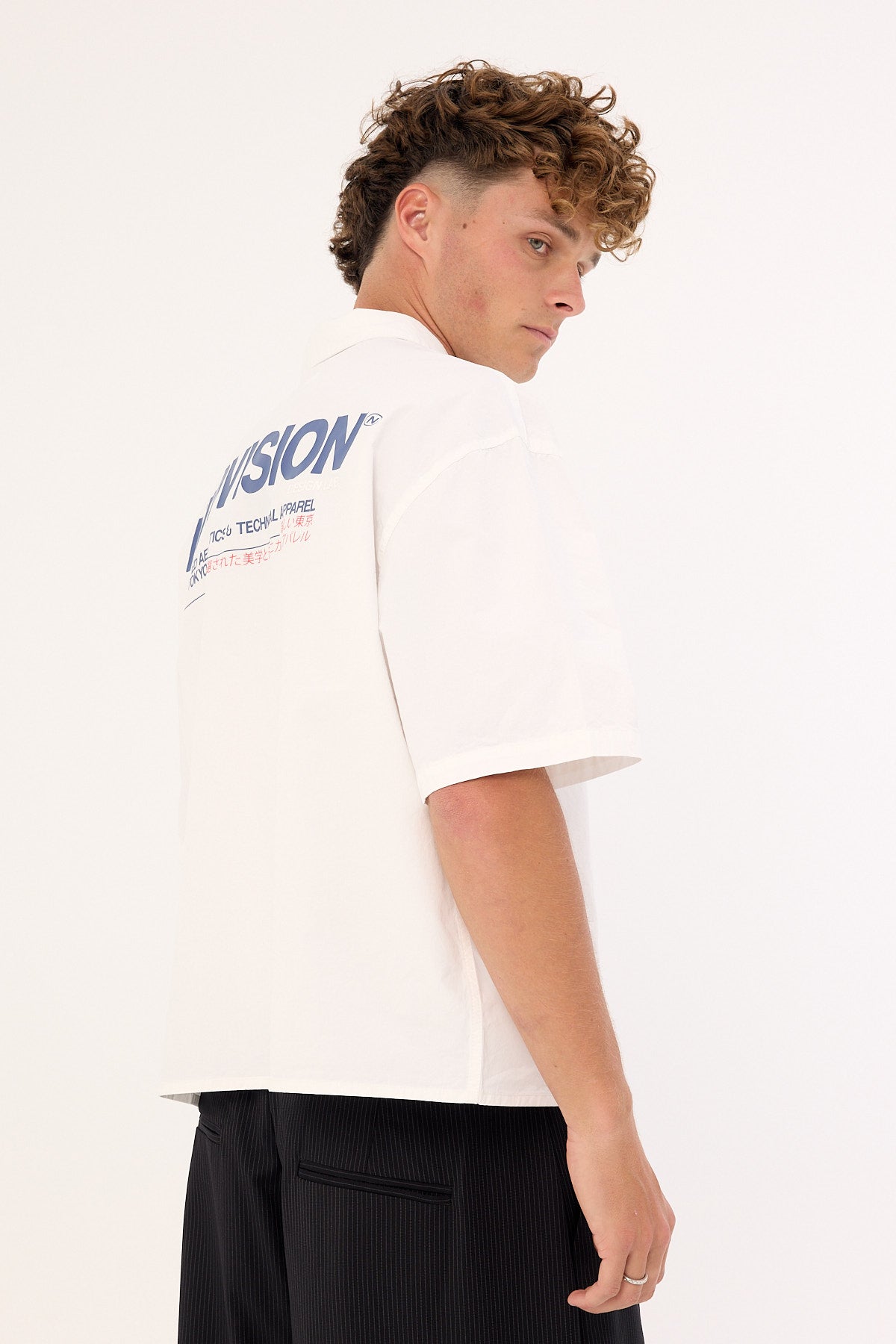 Neovision Nova Oversize Cropped Shirt White