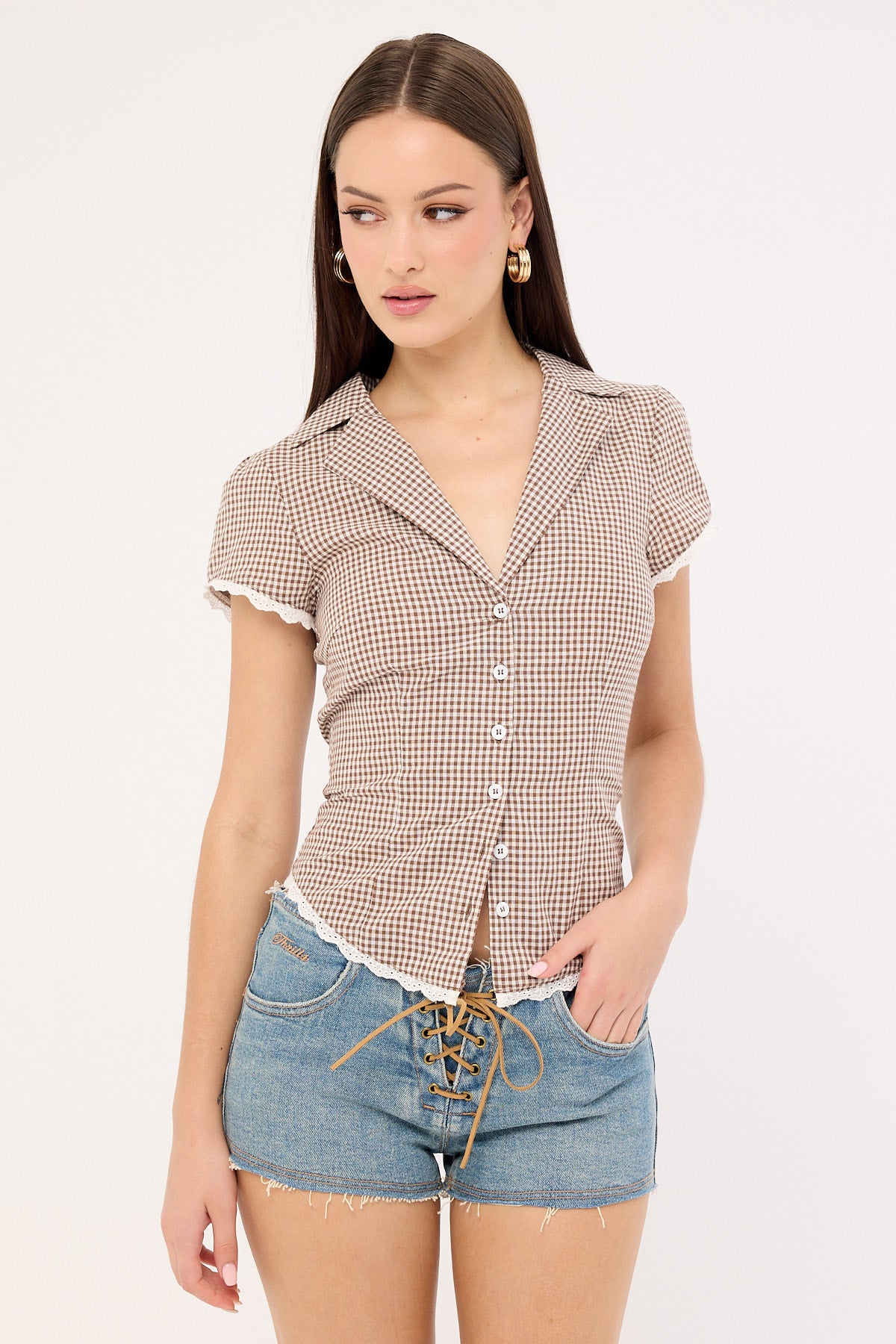 Thrills Mika Low Rise Micro Short Dirty Dust Blue