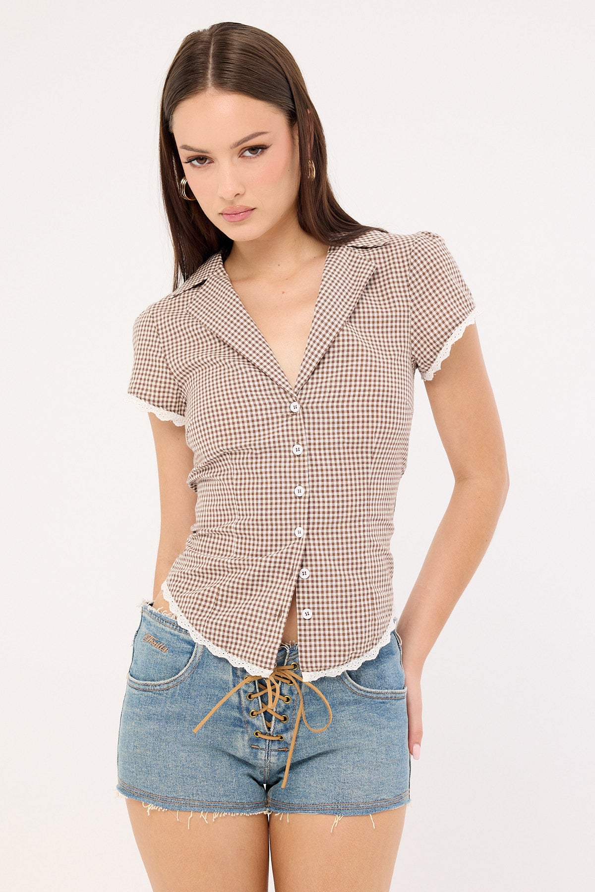 Thrills Mika Low Rise Micro Short Dirty Dust Blue