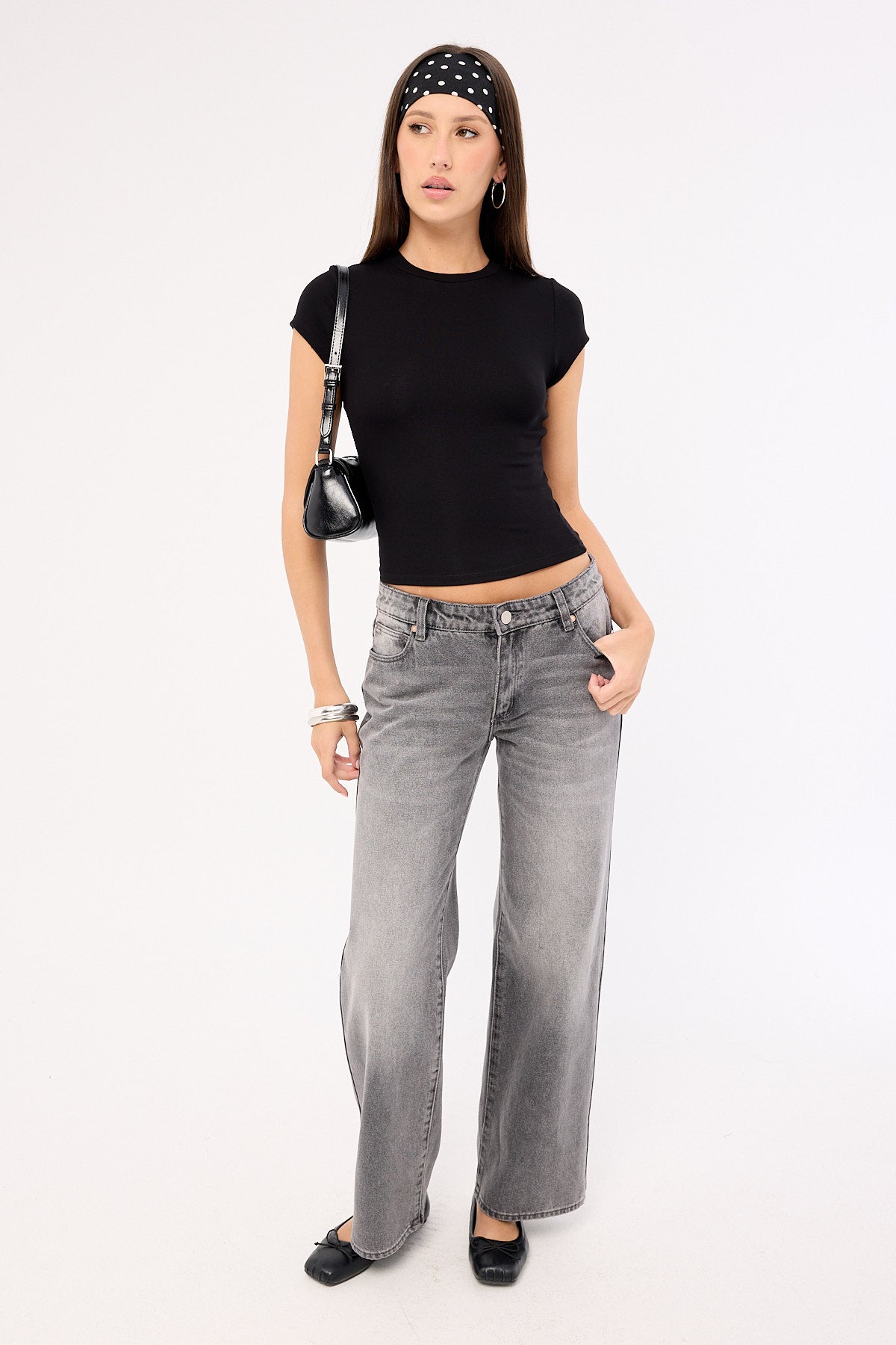 Perfect Stranger Better Viscose Cap Sleeve Tee Black