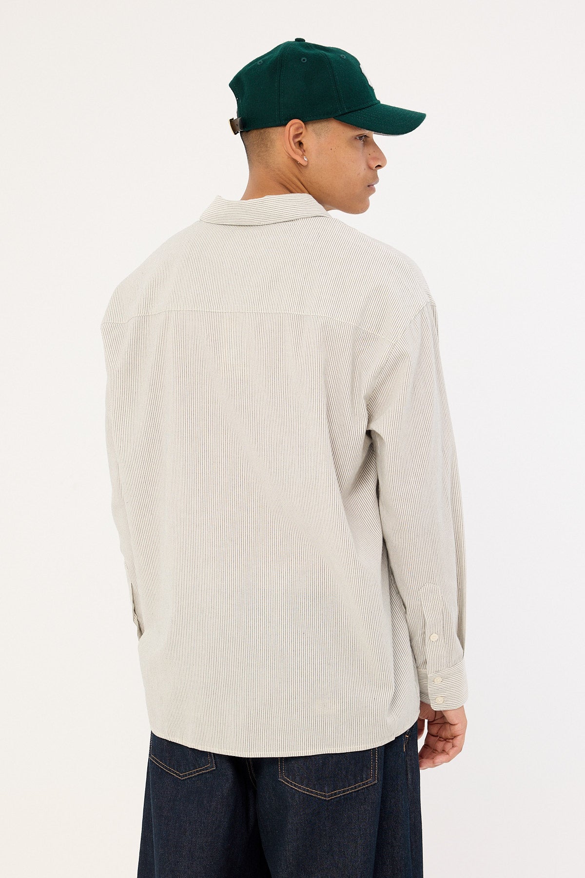 Common Need Babylon Long Sleeve Shirt Oat Stripe
