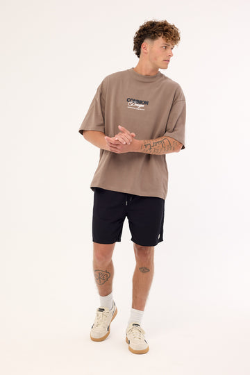 Common Need Habitat Elastic Waist Short Black