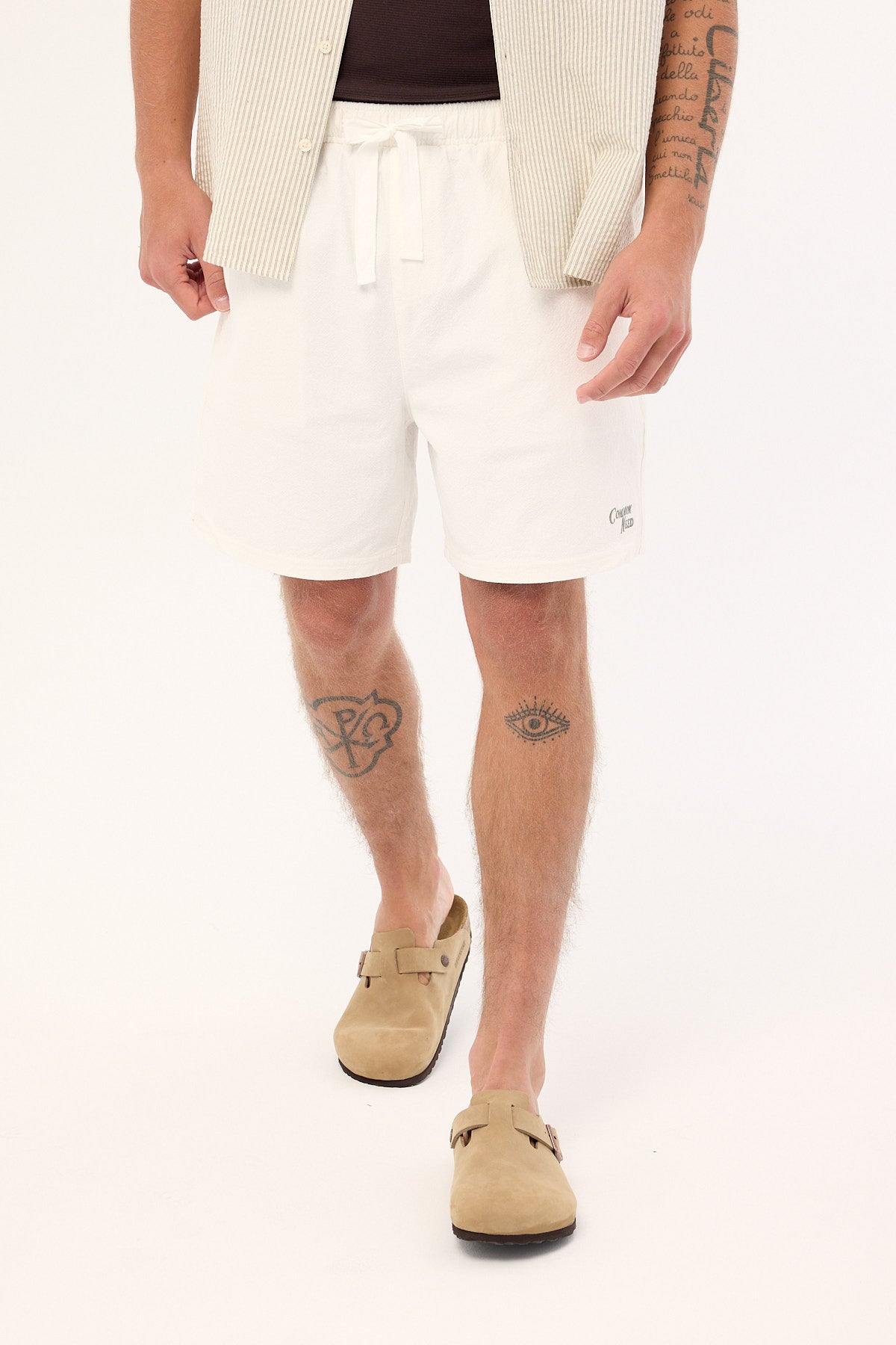 Common Need Santorini Elastic Waist Short White