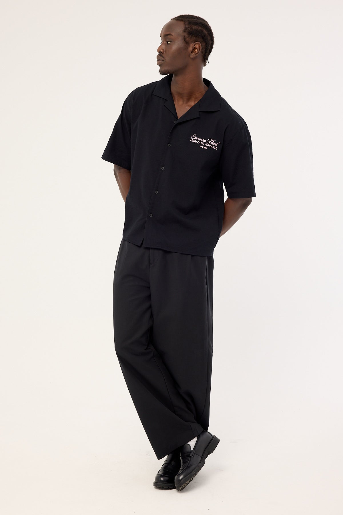 Common Need Jaxon Baggy Tailored Trouser Black
