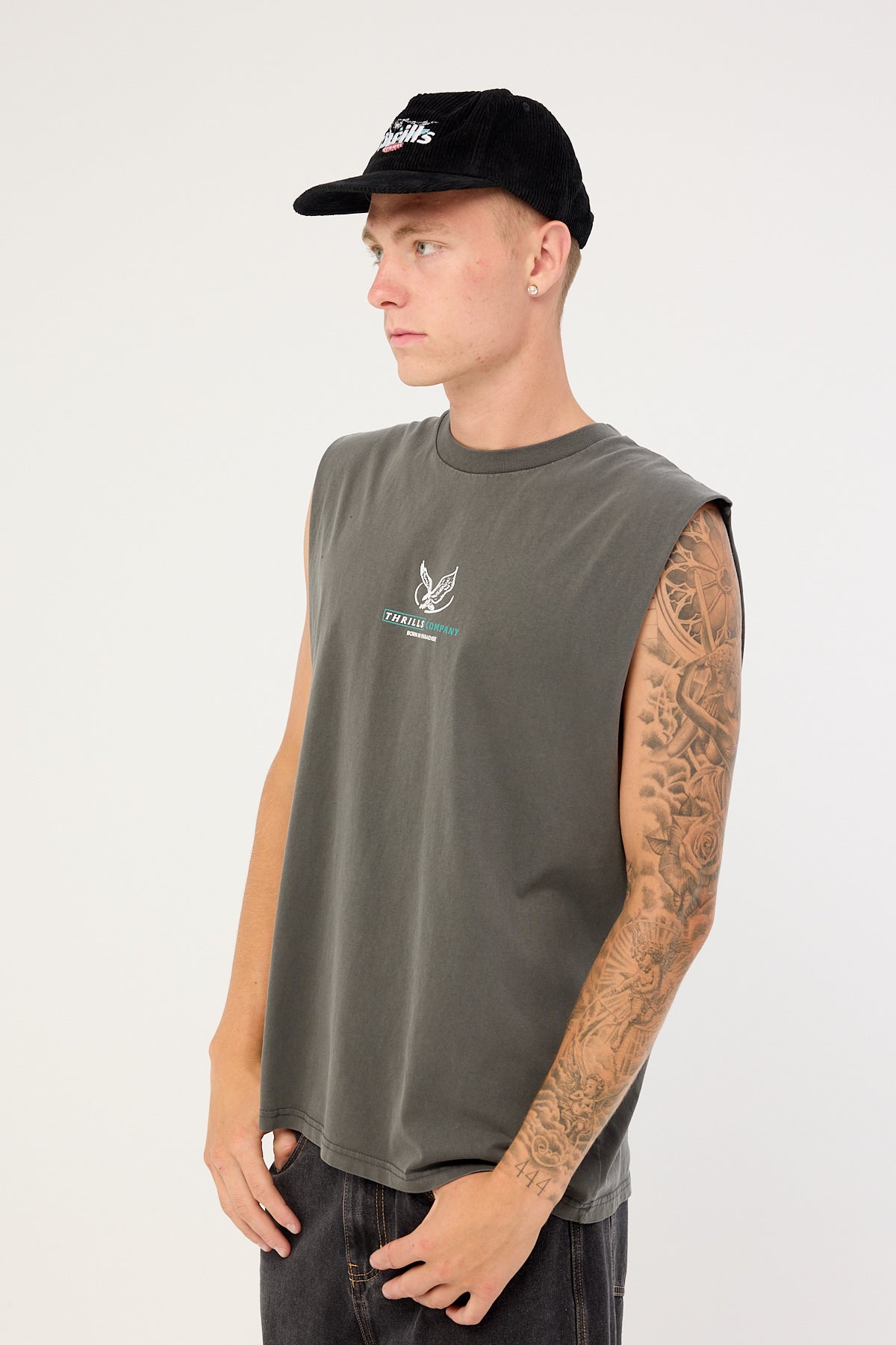 Thrills Glory Merch Fit Muscle Tee Black