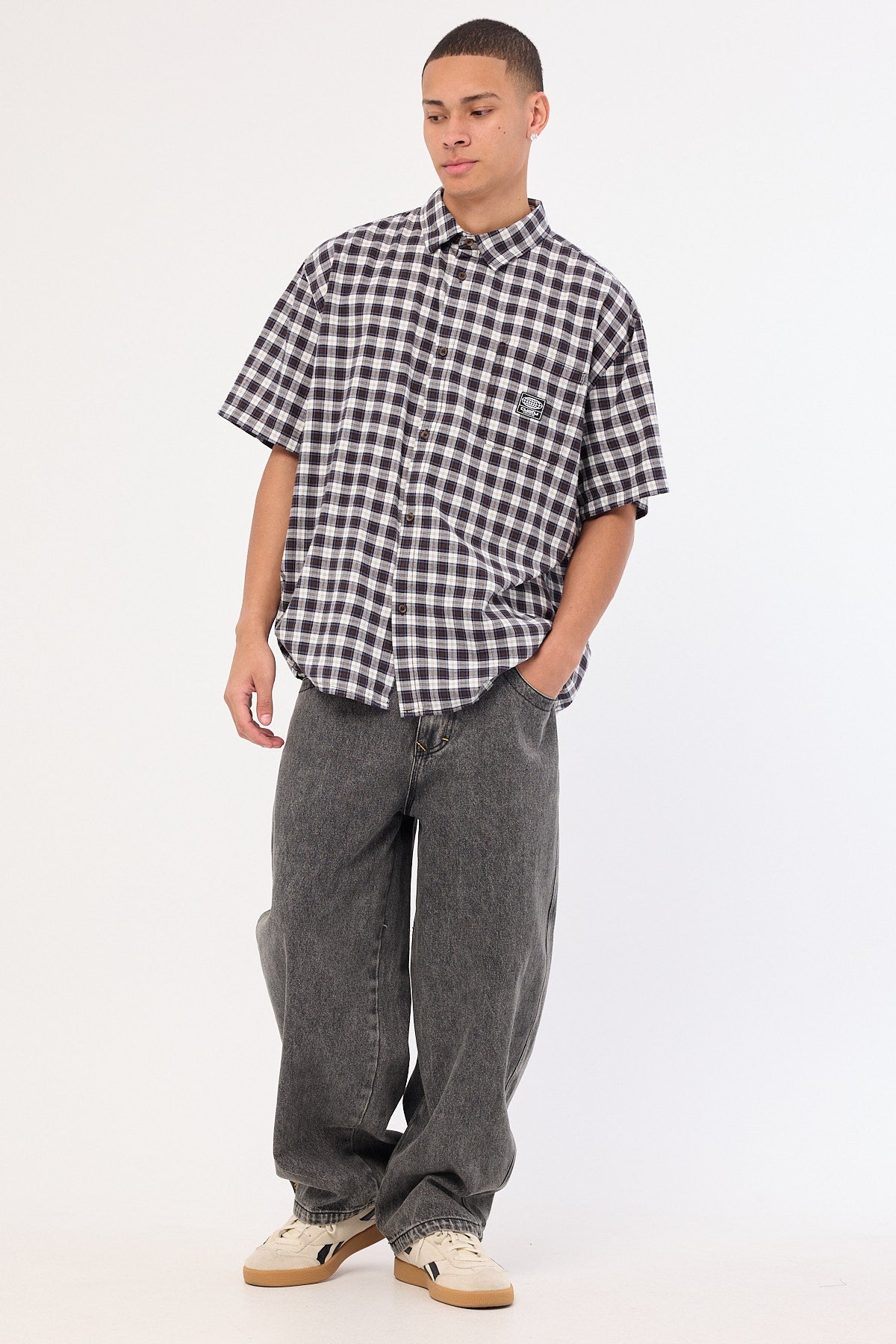 Rusty Boneyard Cacoon Jean Washed Black