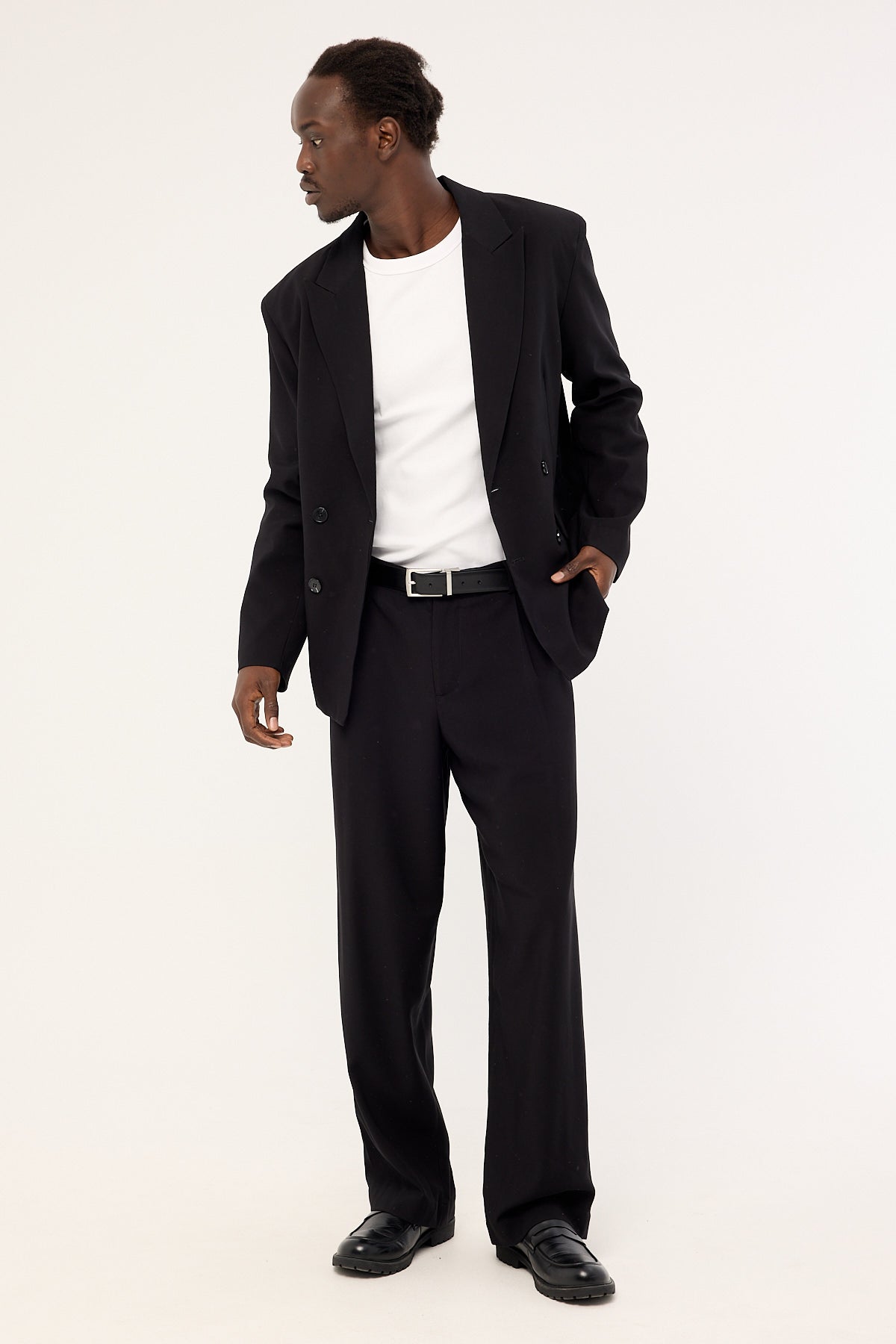 Common Need Leo Relaxed Tailored Trouser Black