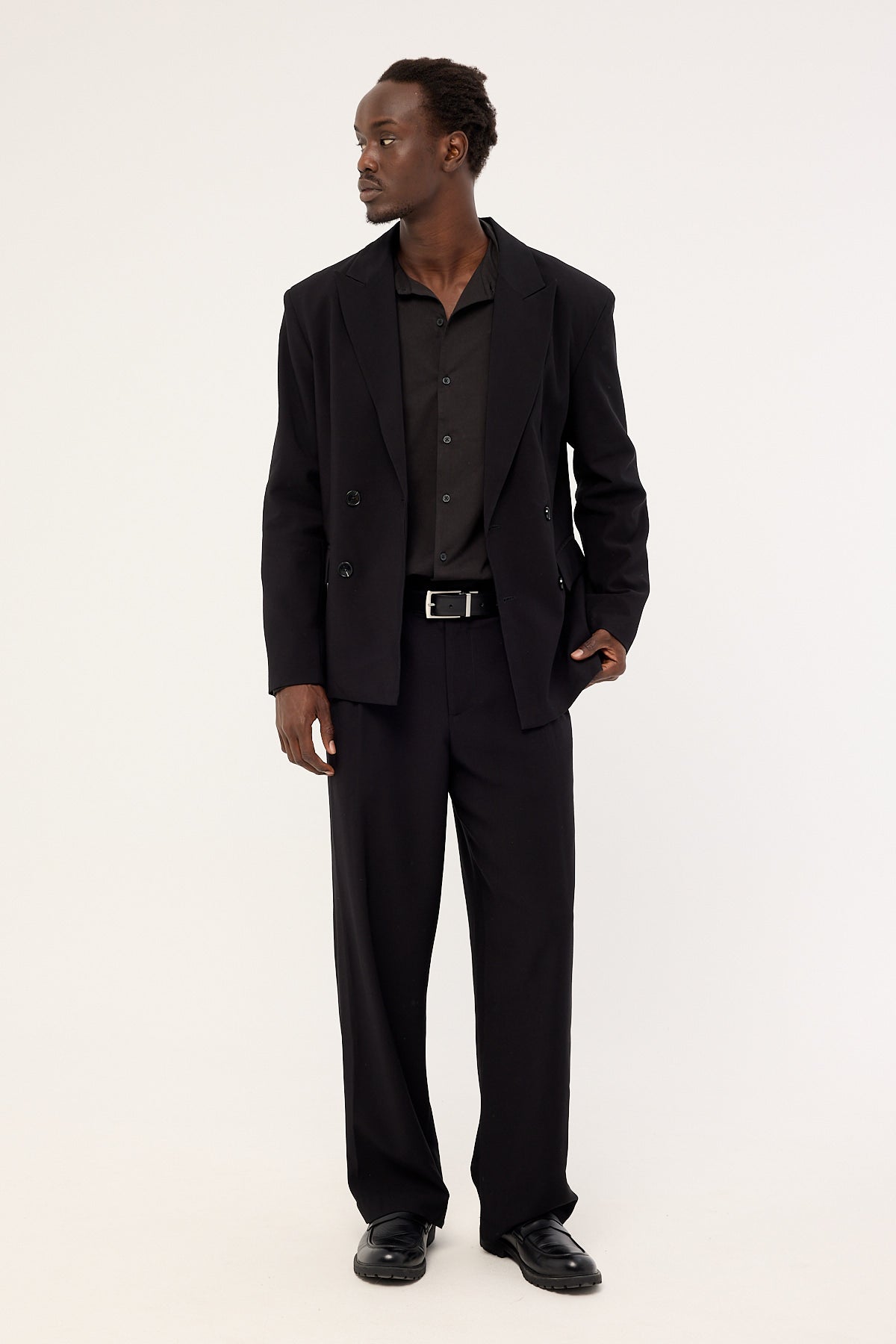 Common Need Leo Relaxed Tailored Trouser Black