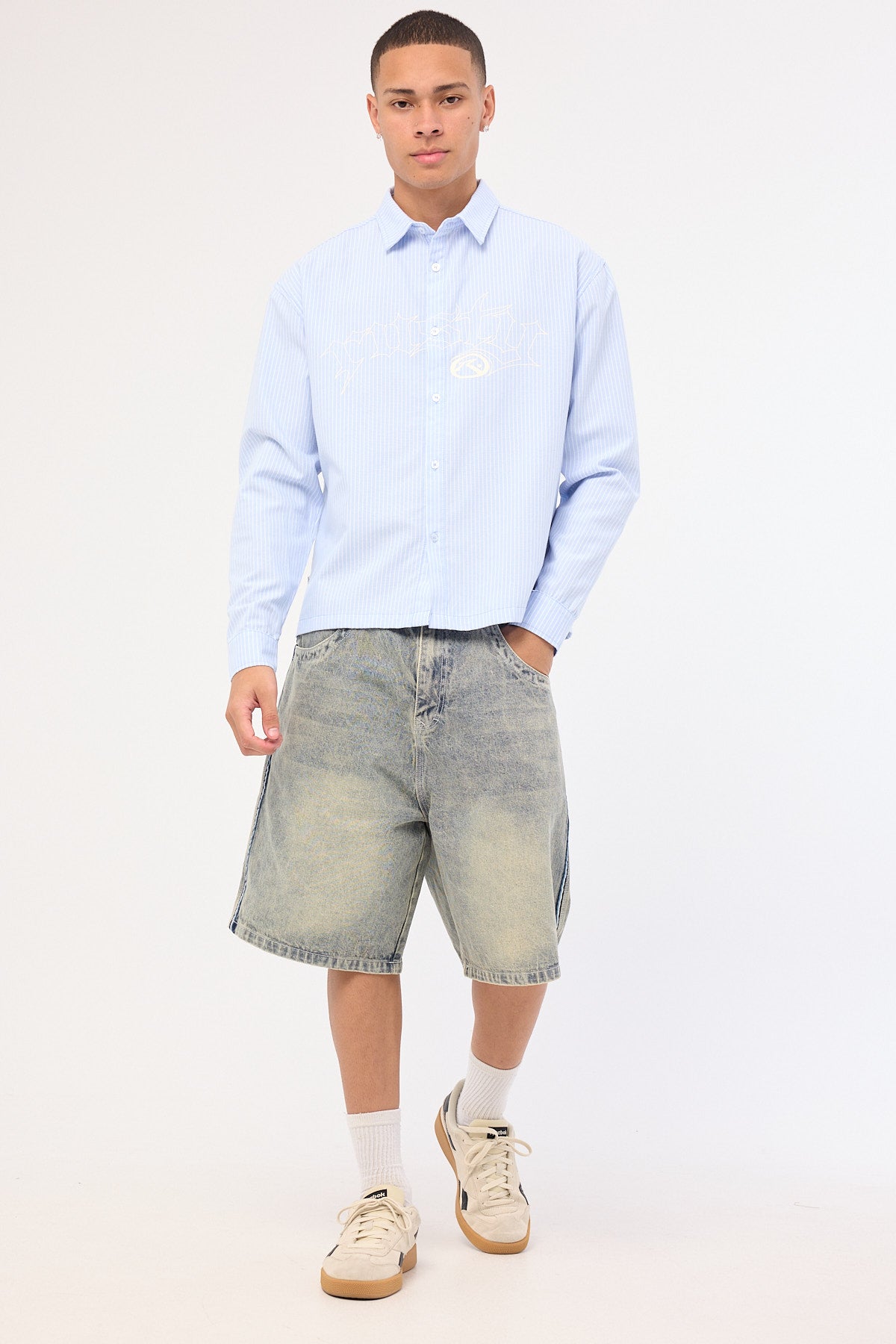 Rusty Freaker Long Sleeve Shirt Sky Blue