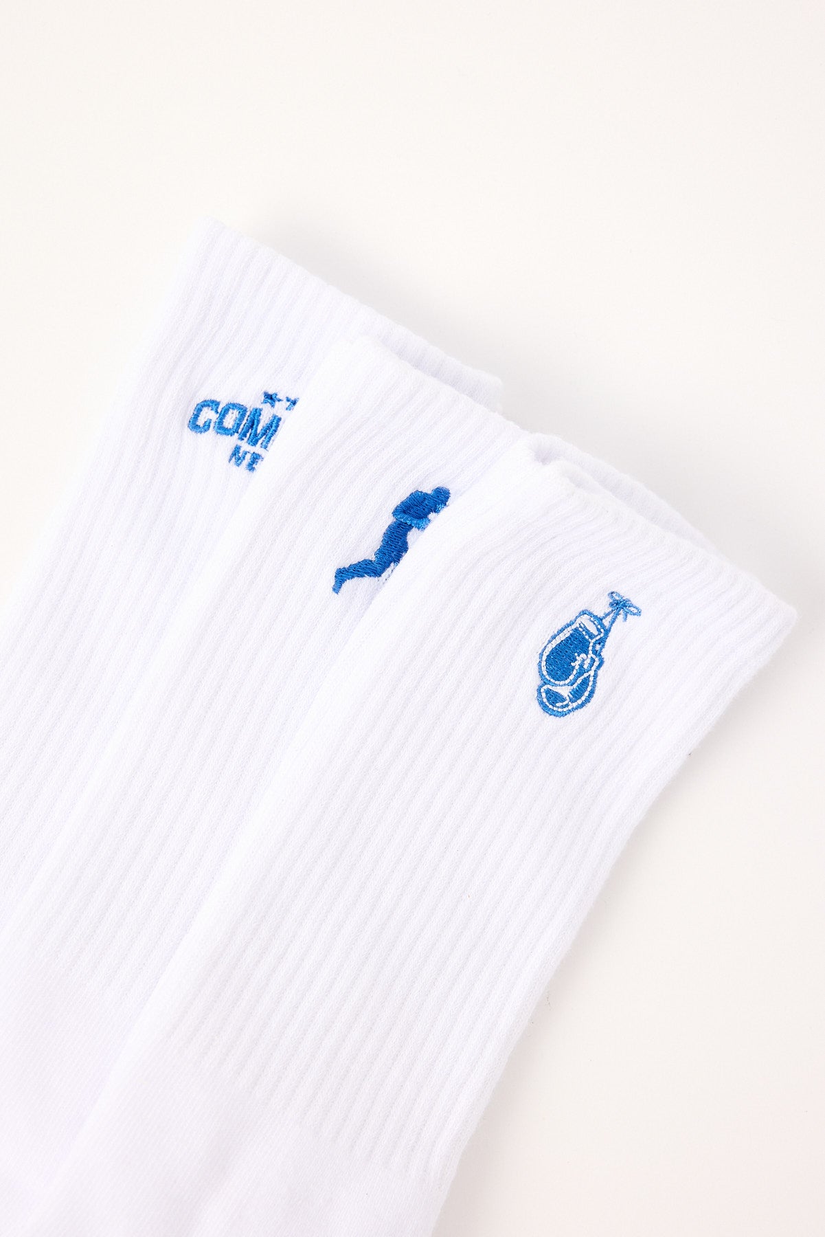 Common Need Boxing Sock 3 Pack White