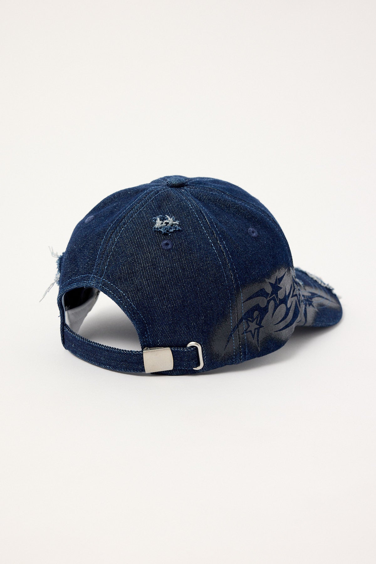 Neovision Stencil Distressed Dad Cap Raw Denim