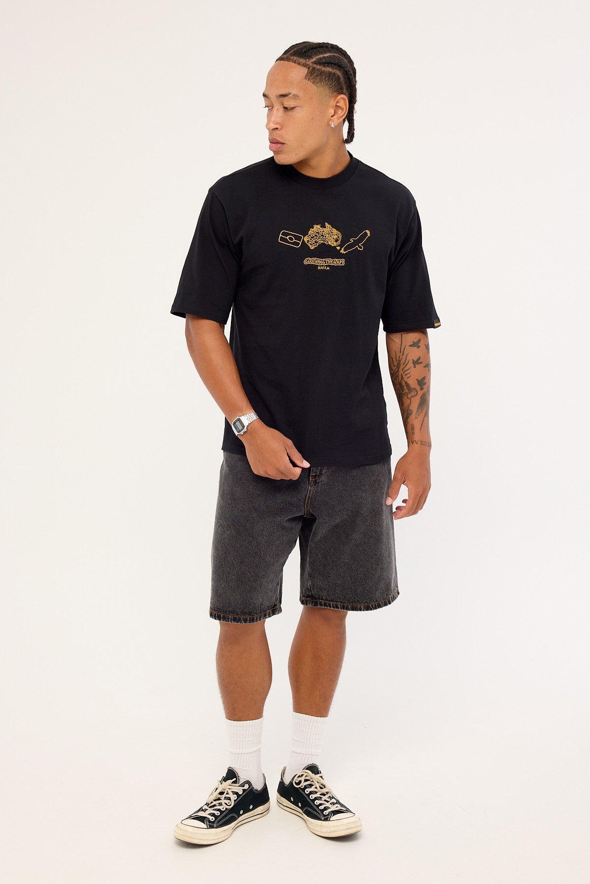 Clothing The Gaps Icon Tee Black