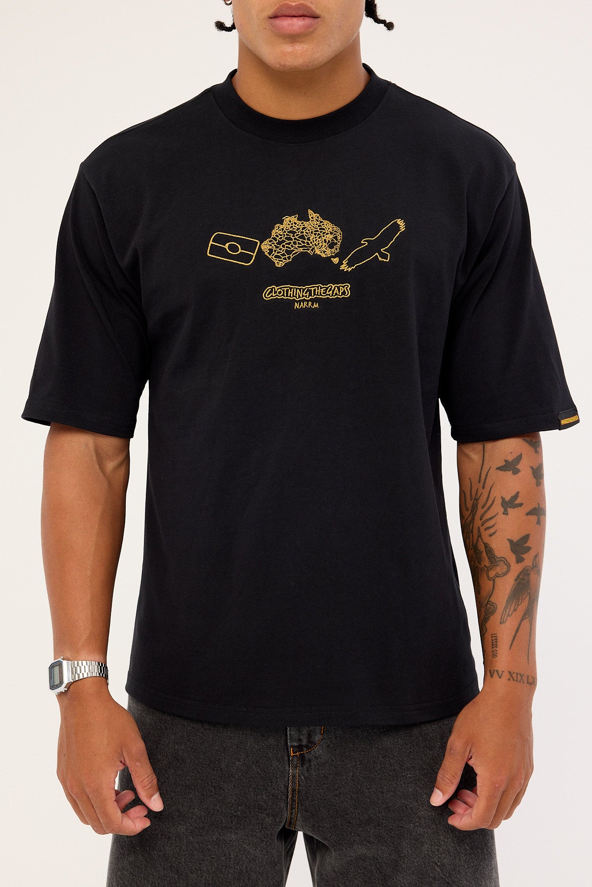 Clothing The Gaps Icon Tee Black